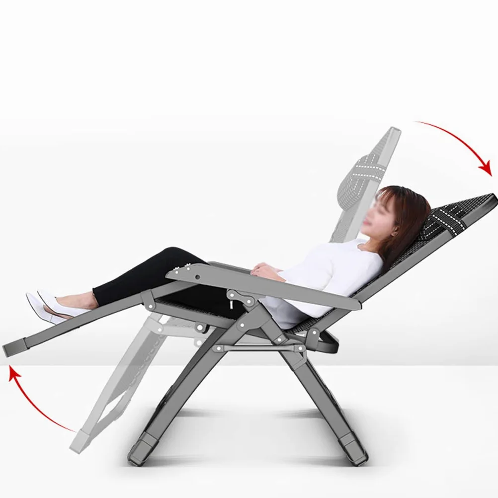 N / A Silla Gravedad Cero Tumbona Plegable Reclinable, Tumbona de Jardín de Gravedad Cero Tumbona con Reposabrazos de Masaje y Cerradura de Aleación Silla Piegable De Gravedad Cero