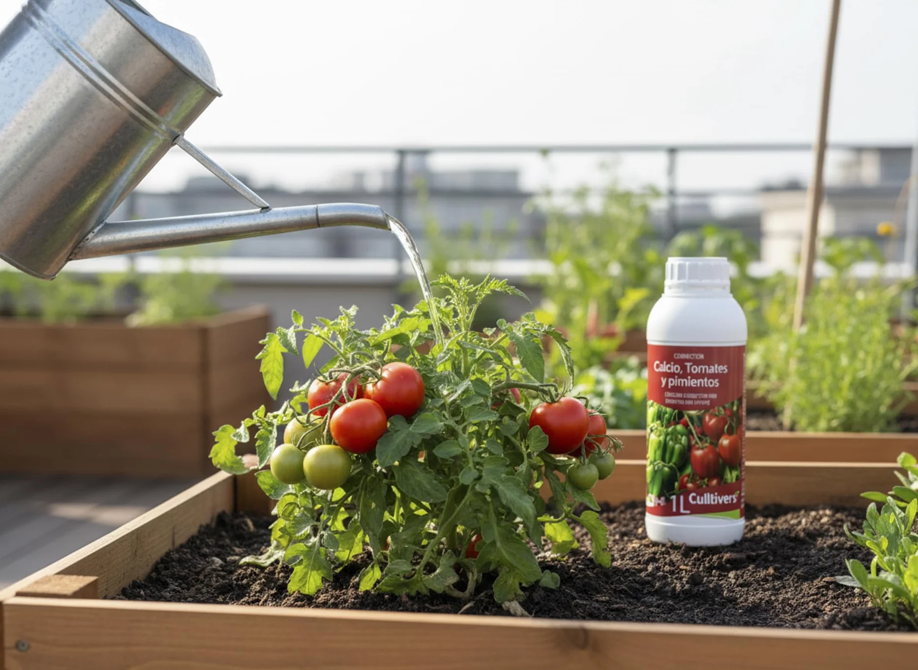 CULTIVERS Calcio Líquido para Tomates y Pimientos 5 L Abono Líquido con Calcio para Cultivos Hortícolas