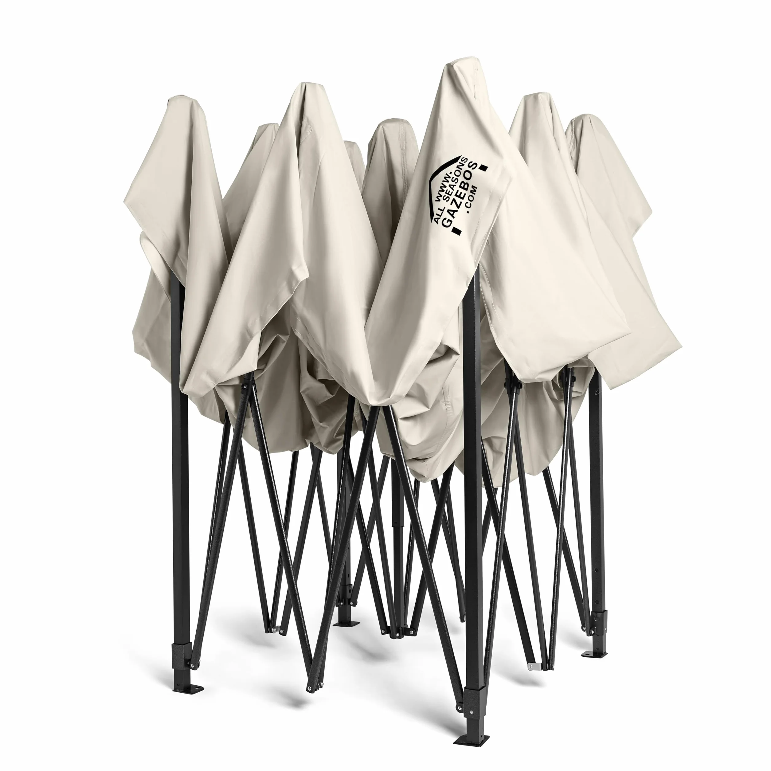 All Seasons Gazebos 3x3m Totalmente Impermeable Pop up Gazebo - Crema