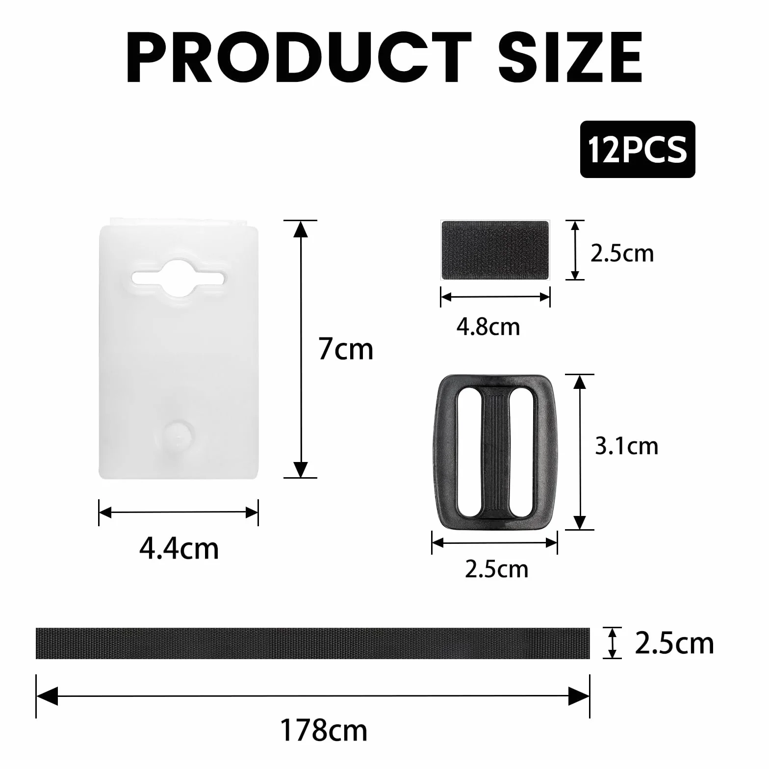 LALAGO Correas de sujeción set 12 correas clips enrollador piscina móvil cubierta solar repuestos accesorios sistema enrollado