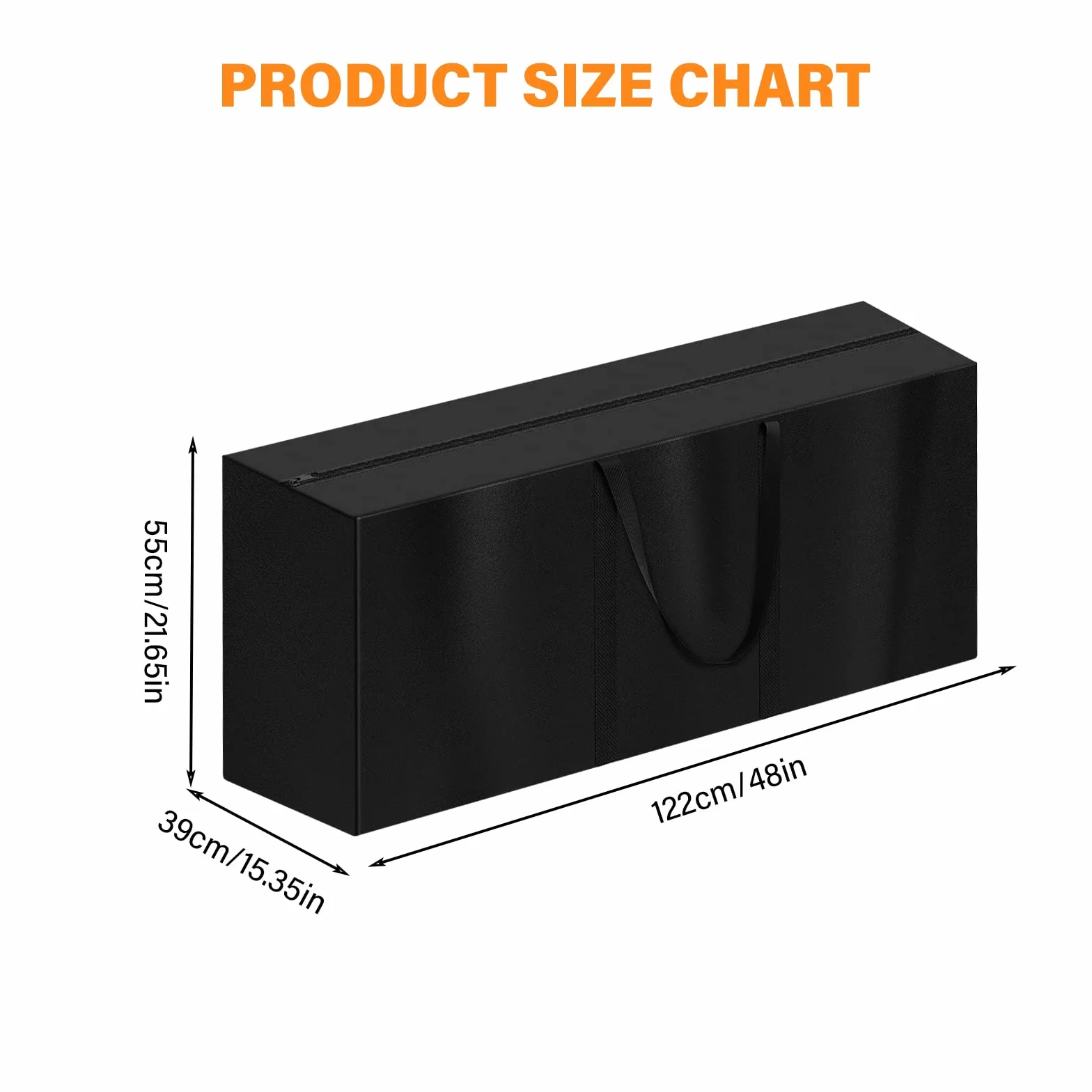 Bolsa de almacenamiento impermeable tela Oxford 210D funda protectora cojín jardín con asa