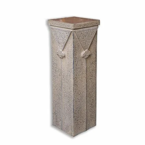 Soporte de pilar piedra antigua columna decorativa jardín hogar