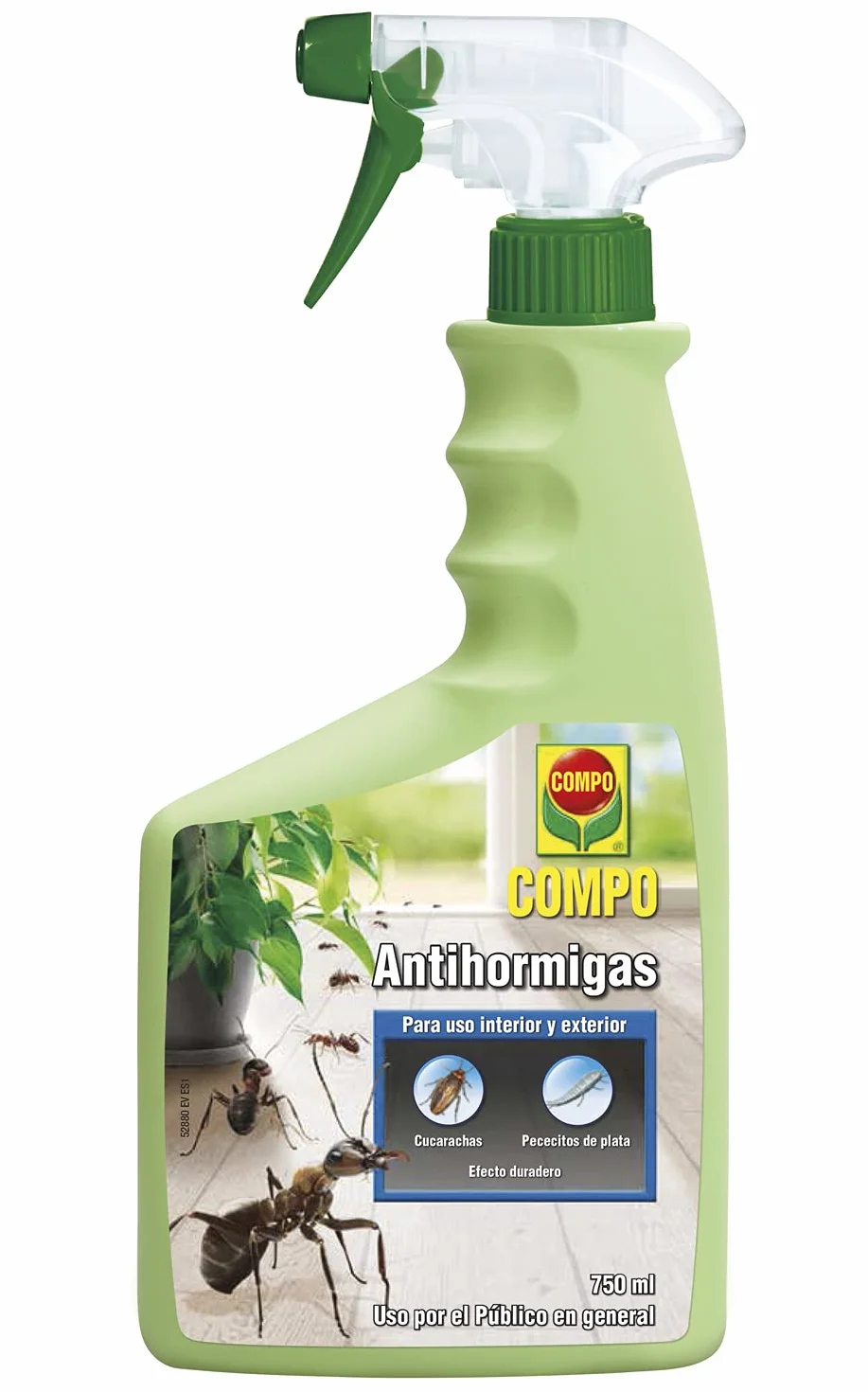 COMPO Antihormigas Pistola 750 ml Envase pulverizador Uso doméstico Hogar jardín