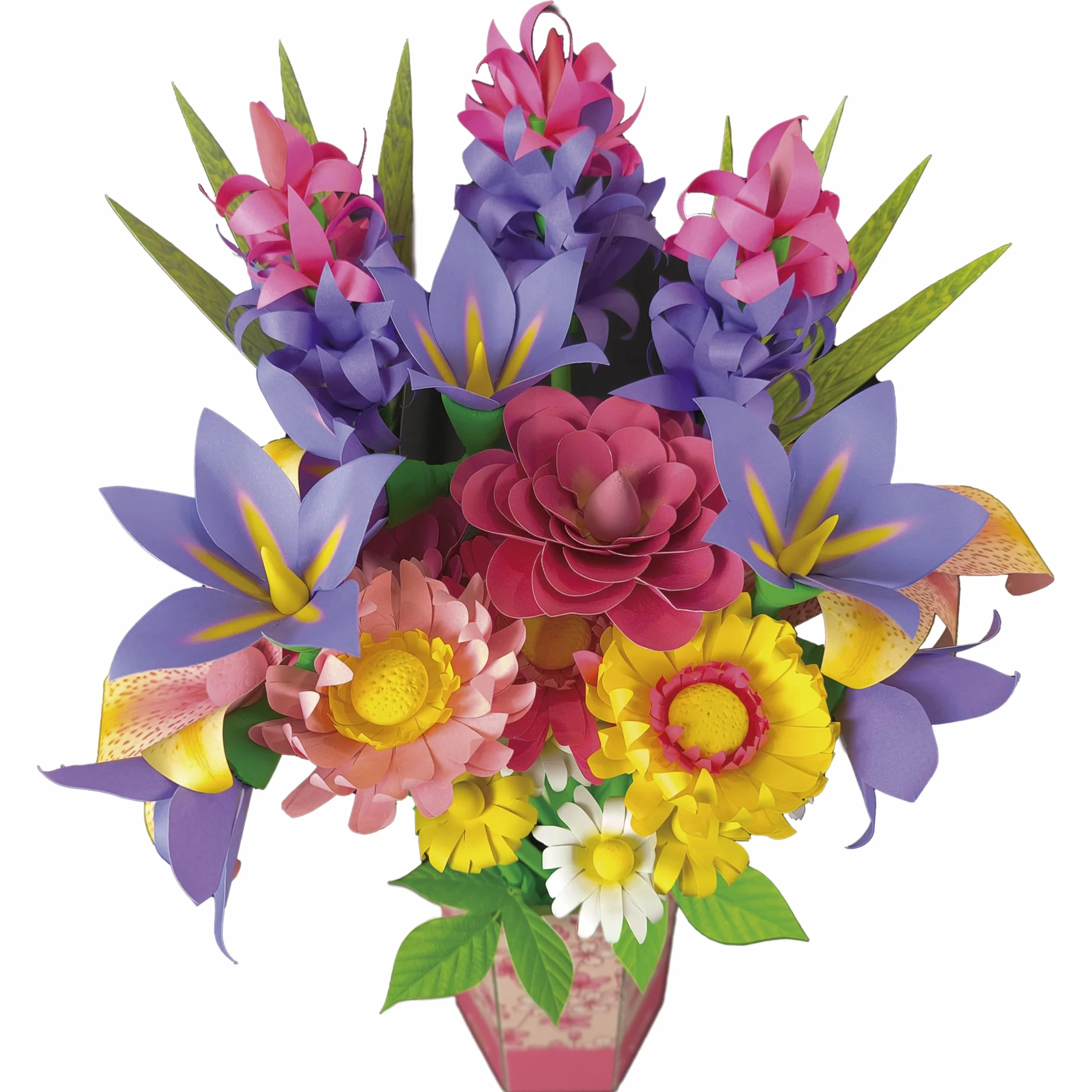 Educa Ramo de Flores Silvestres Floral Art Kit Manualidad 19 Flores Papel sin Pegamento ni Tijeras 14+ Años 20141