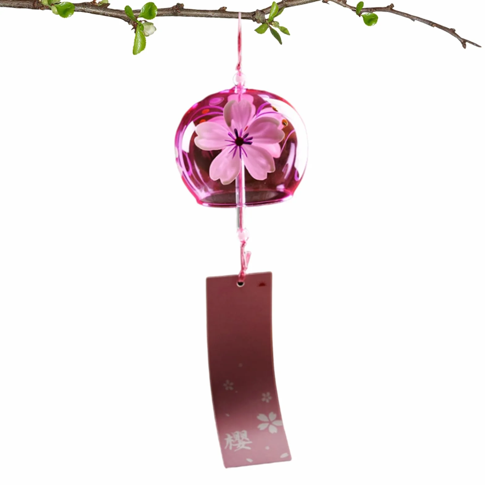 Campanas de Viento japonesas con Flores románticas Exteriores Tradicionales de la Suerte
