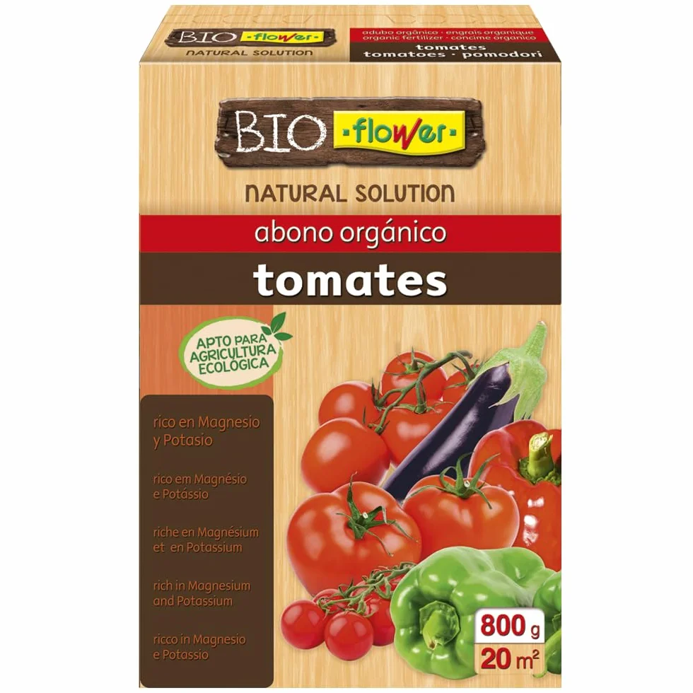 Abono Orgánico para Tomates y Hortalizas de Fruto 800gr NPK Flower