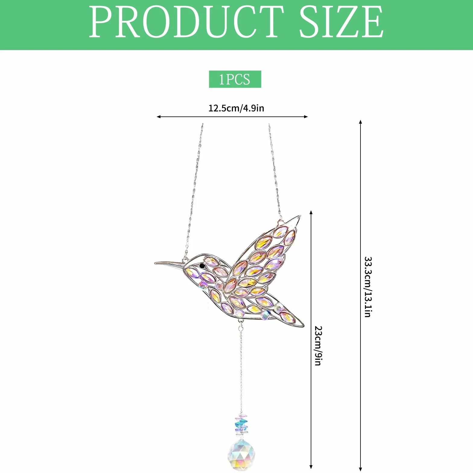 Atrapasueños de Colibrí, Colgante Decorativo para Ventana, Balcón, Jardín