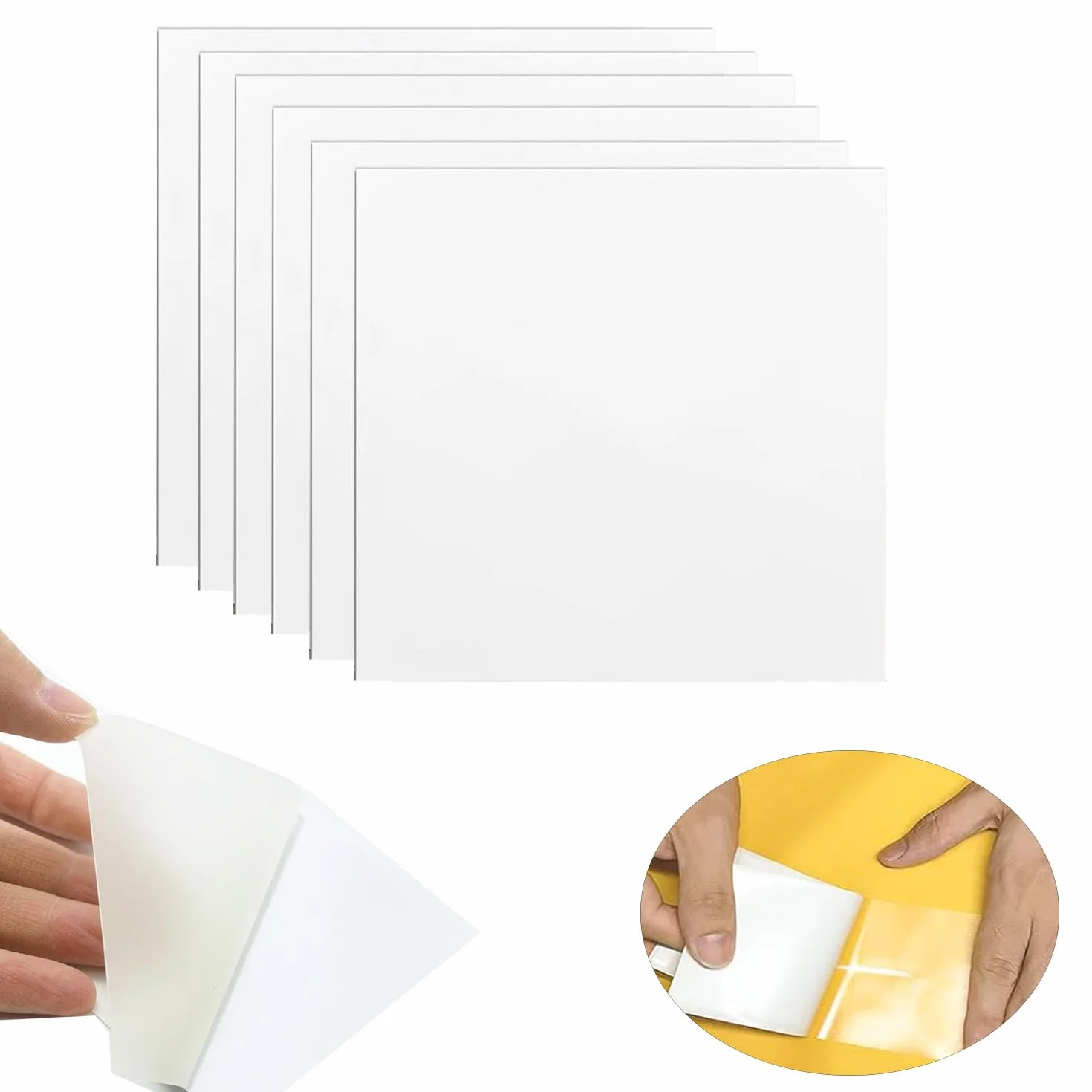 Kit reparación parches inflables autoadhesivos TPU impermeable vinilo transparente 8,8x8,8cm piscina