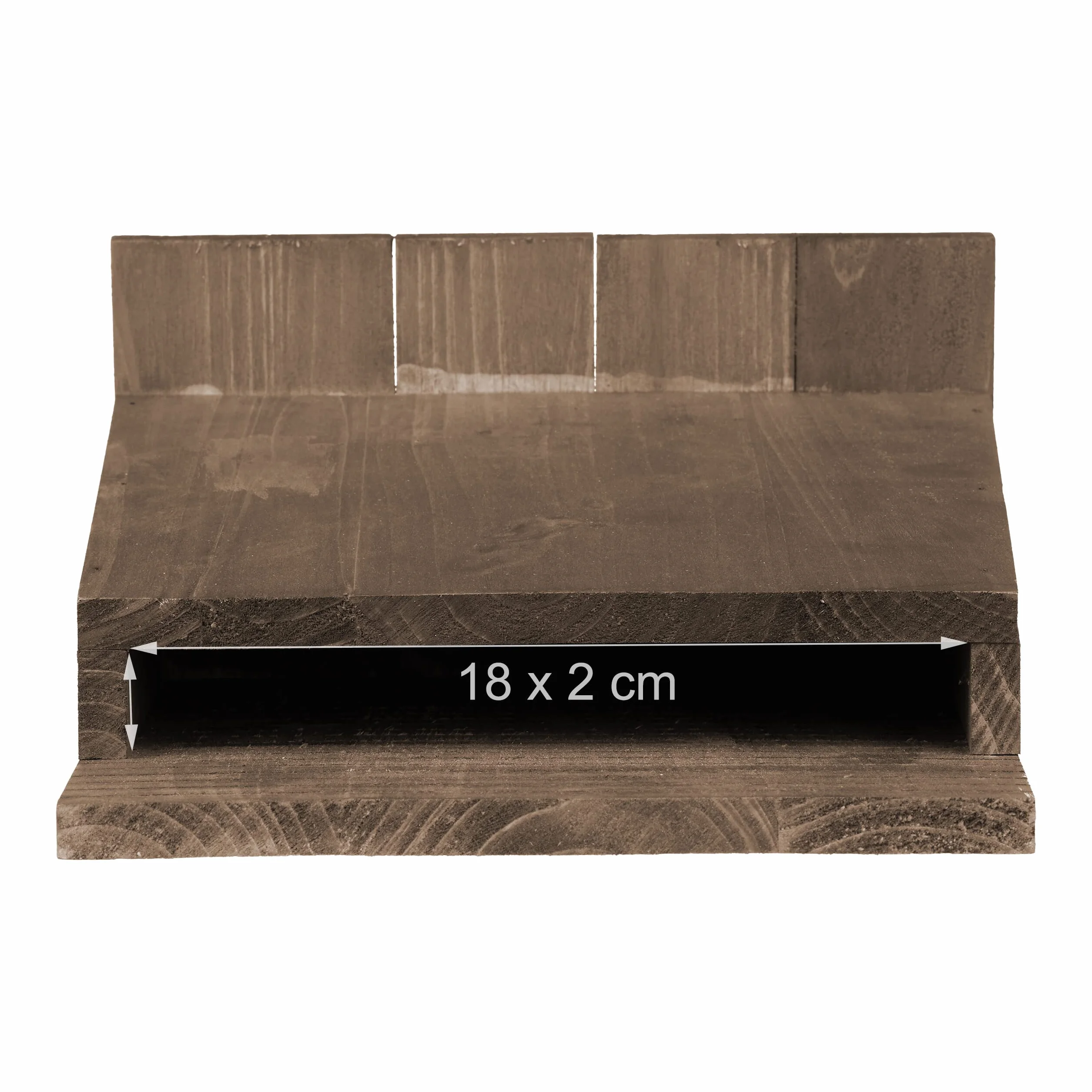 Relaxdays Casa para Murciélagos, Refugio Grande, Madera, 37x22x12,5 cm, Caseta con Entrada Estrecha, Inclinada, Marrón