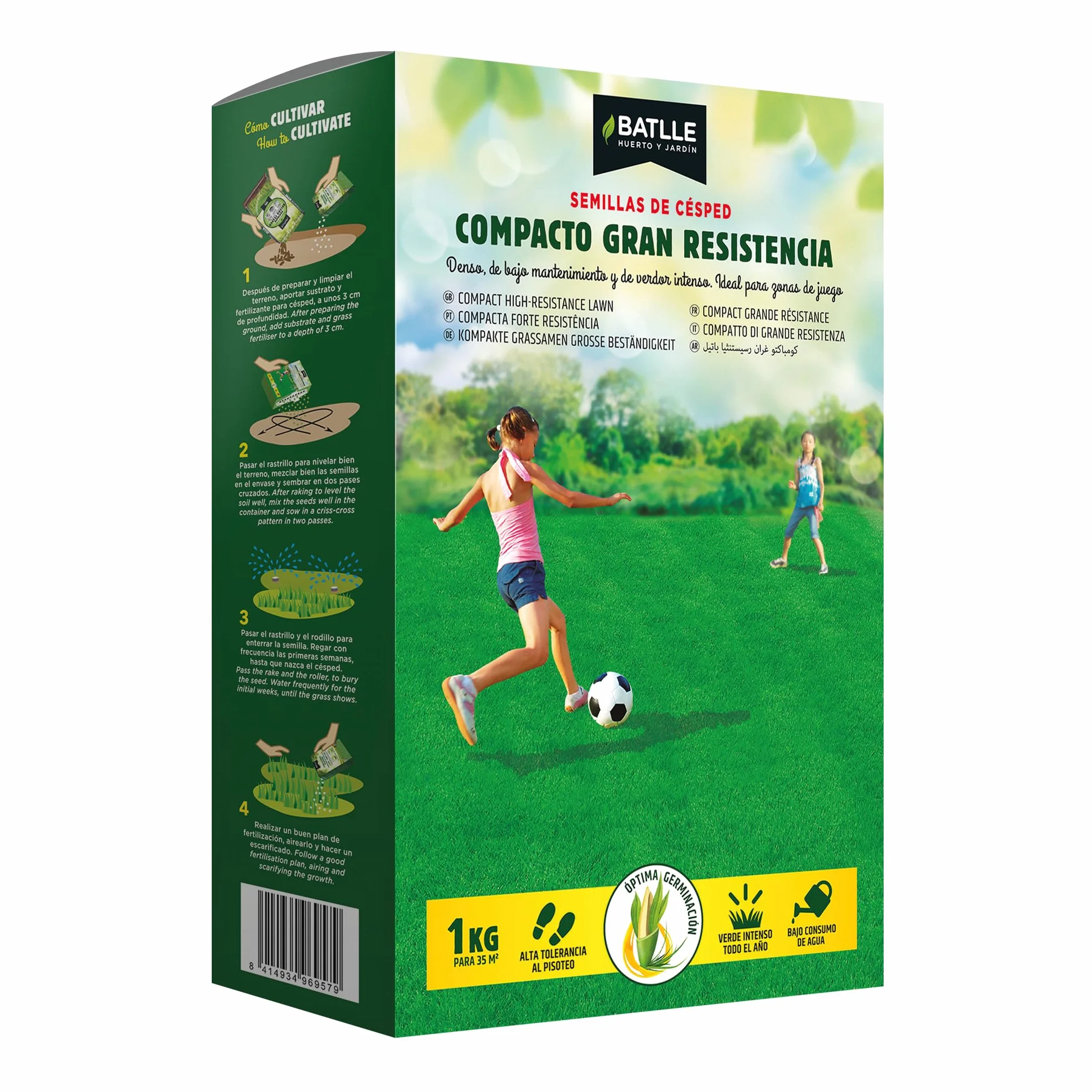 Semillas Batlle Césped Compacto de Gran Resistencia 1 kg
