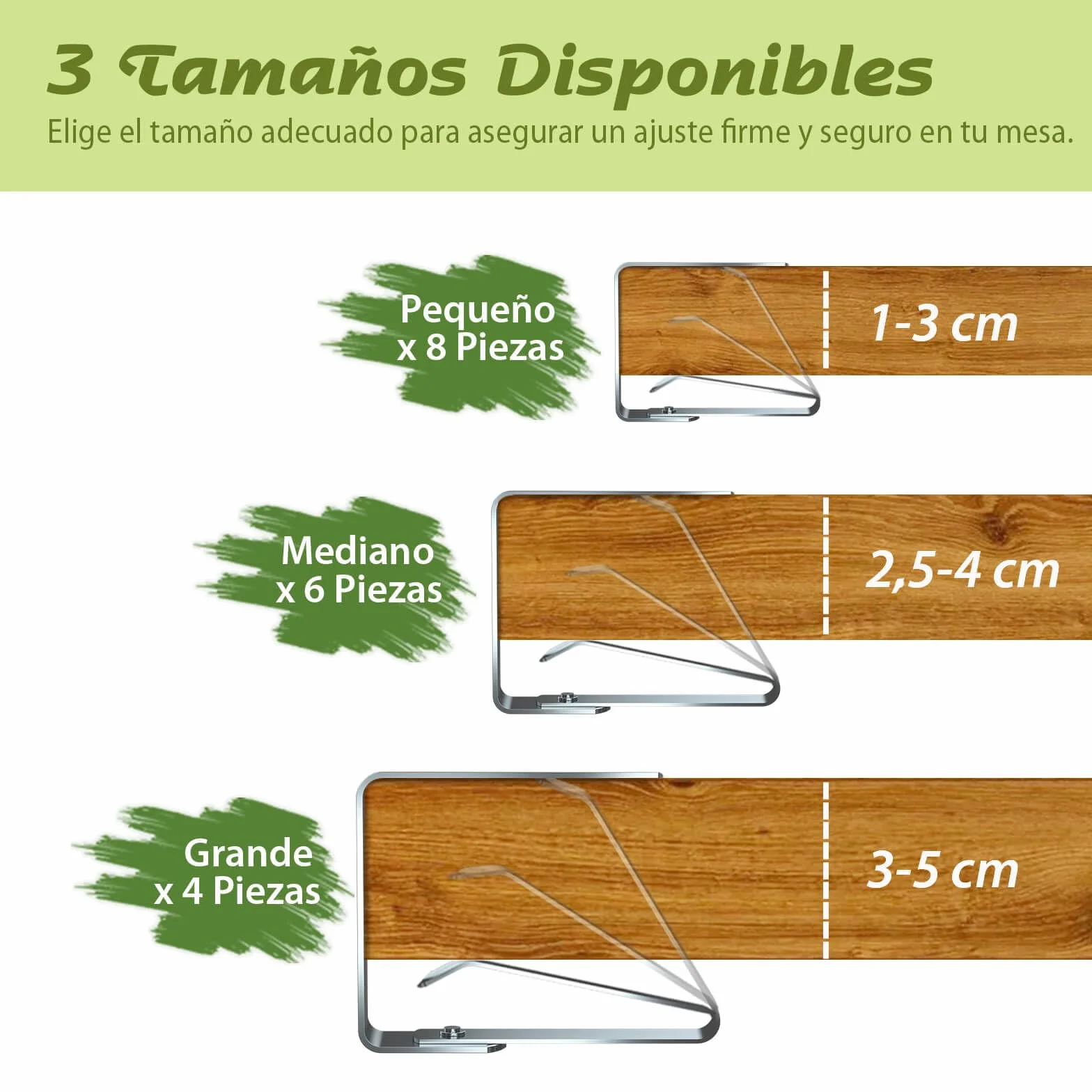 Blooven 8 Piezas Pinzas Sujeta Manteles Acero Inoxidable para Mesas 1-3 cm