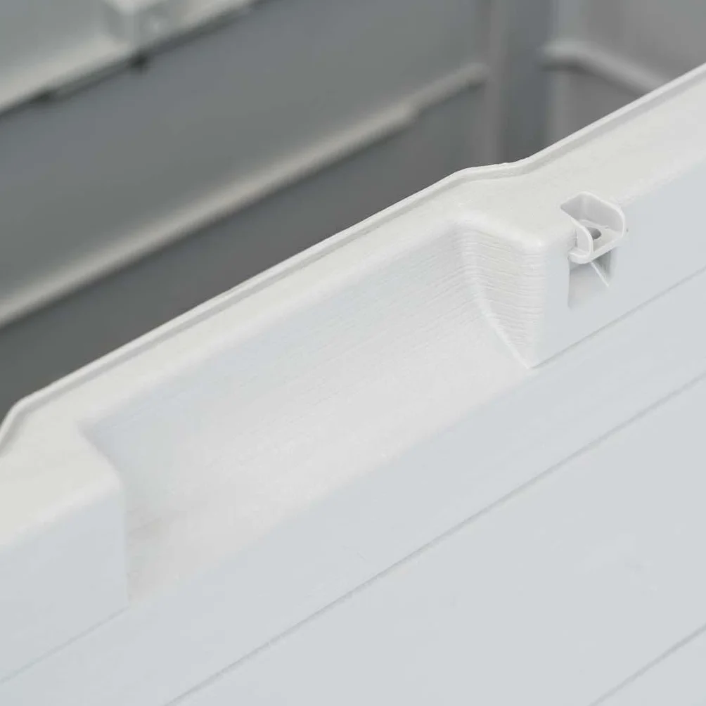 vidaXL Caja Almacenamiento Jardín 280 L Gris Claro