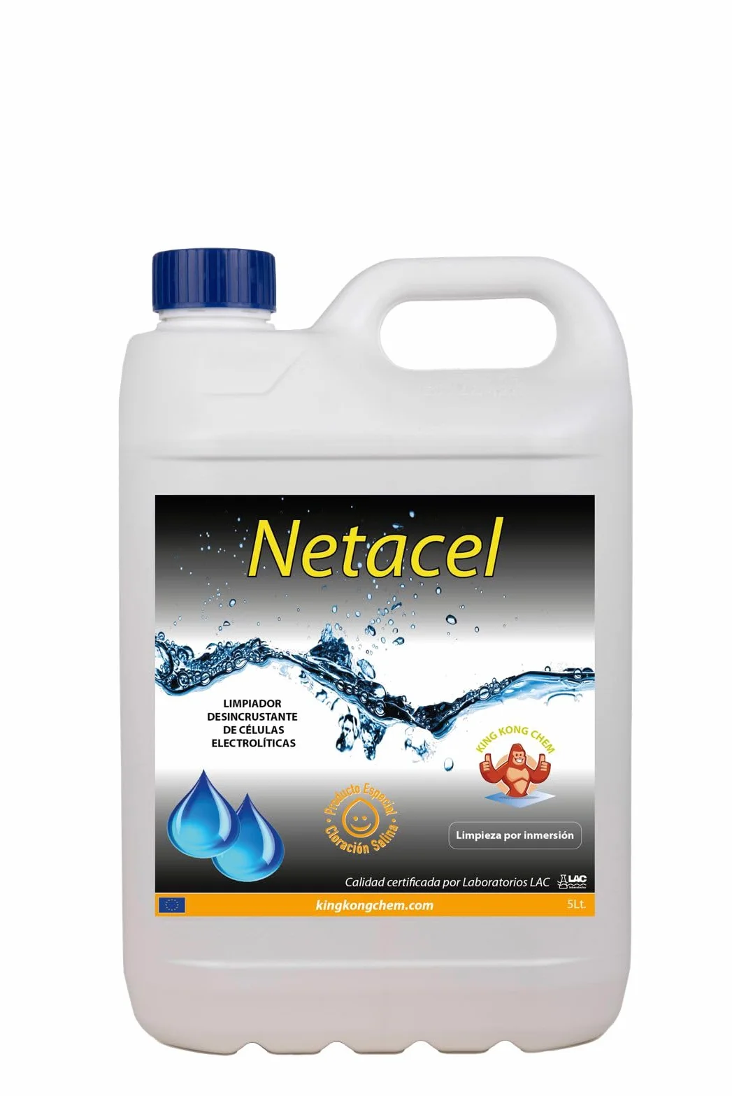 NETACEL 5 litros Limpiador desincrustante para célula clorador salino