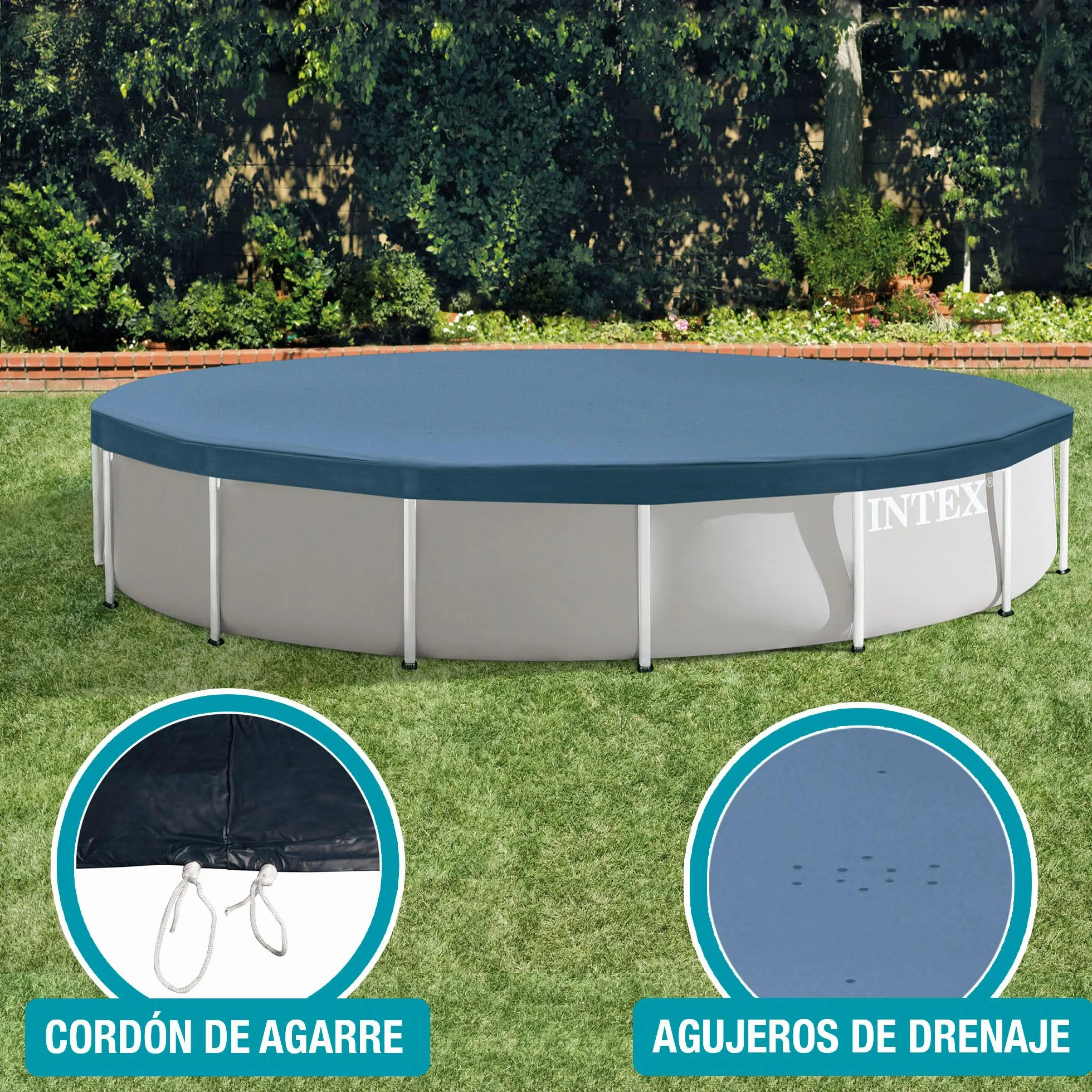Intex Cobertor para Piscinas Desmontables Metal Frame 305 cm