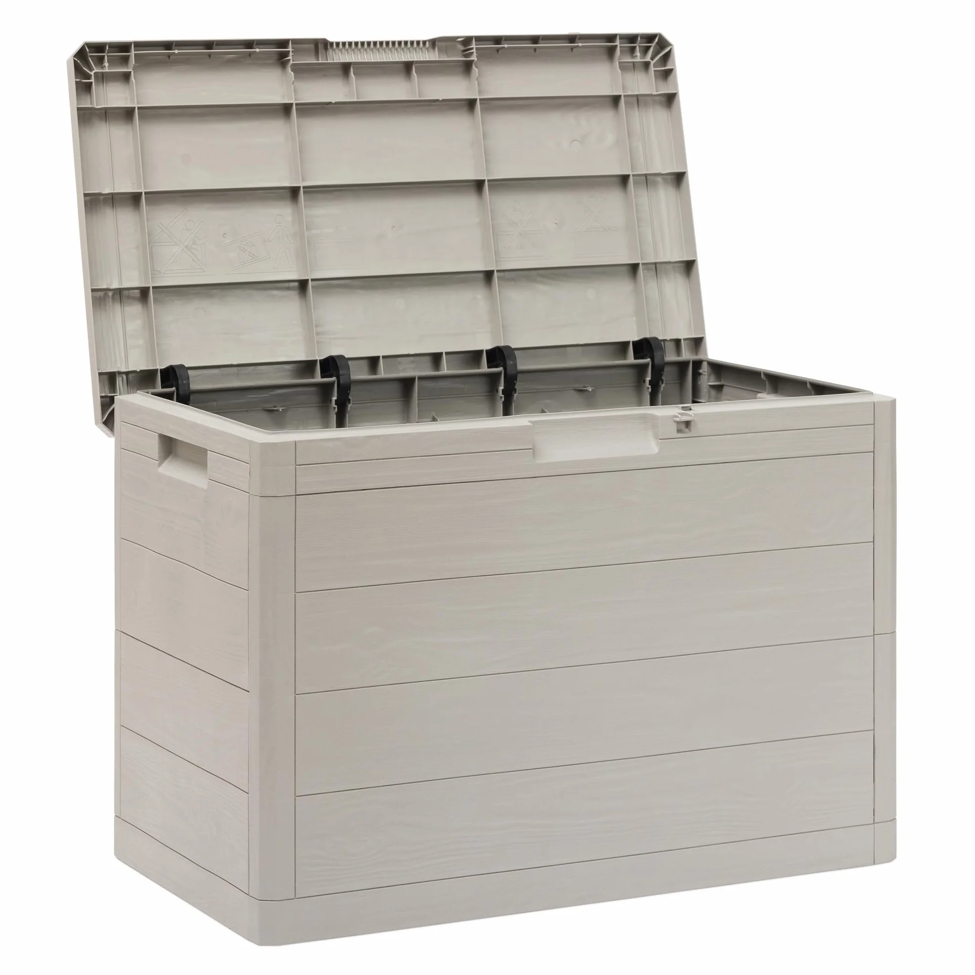 Toomax Multibox Woody's Baúl herramientas 160 L 77,5x44,5x52,7 cm plástico resistente UV gris pardo