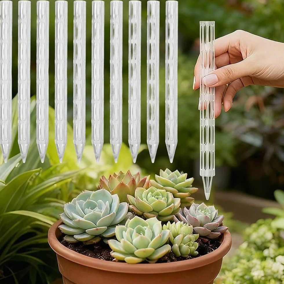 Tubos de Drenaje de Plantas Transparentes Plástico Transpirable 10 Piezas