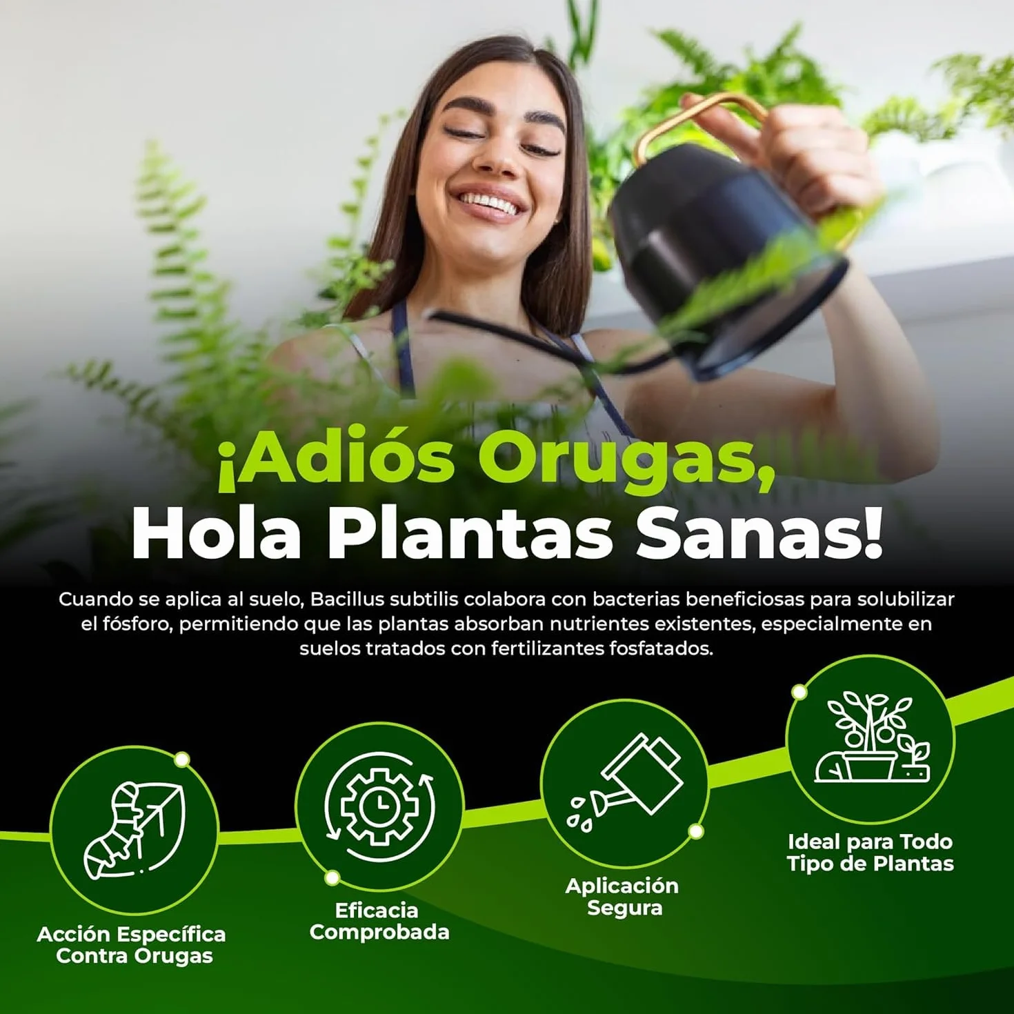 TRABE Bacillus Thuringiensis 40g Ecológico Protección contra Orugas
