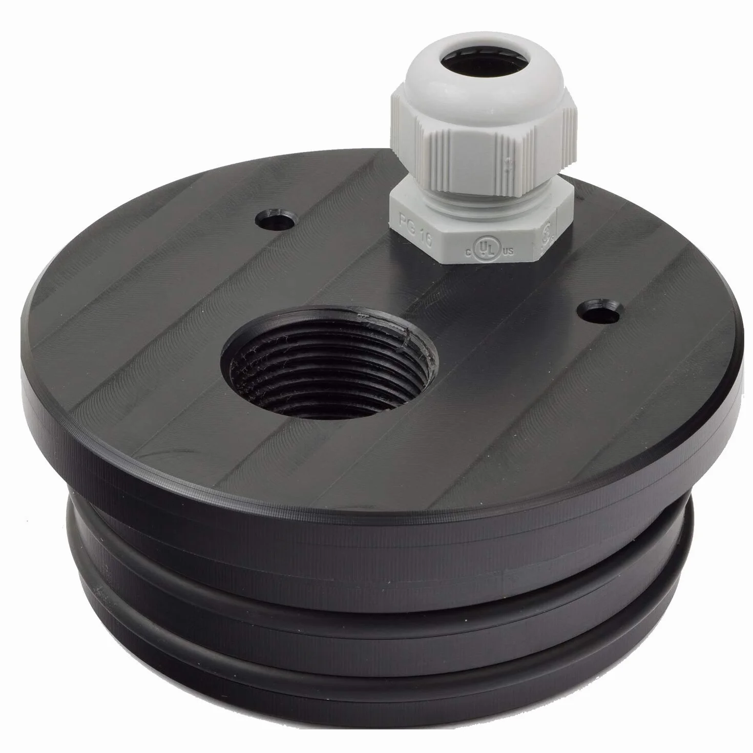 Agora-Tec Tapa para tubo de pozo DN 100 4 pulgadas rosca interior 1 pulgada 30,3 mm