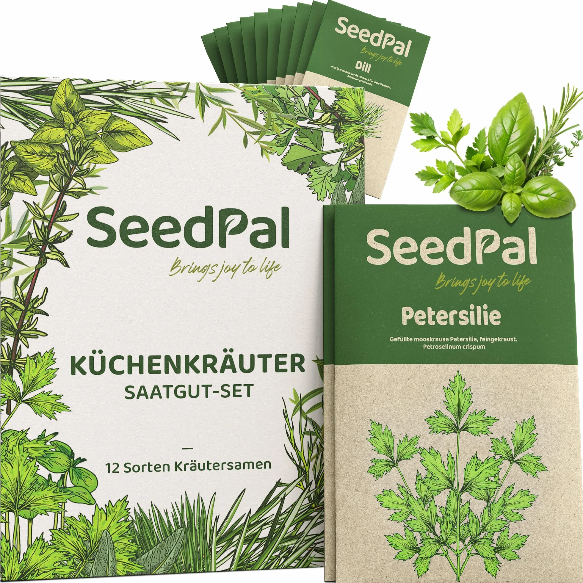 Set de Semillas de Hierbas BIO SeedPal 12 Variedades para Cocina o Balcón