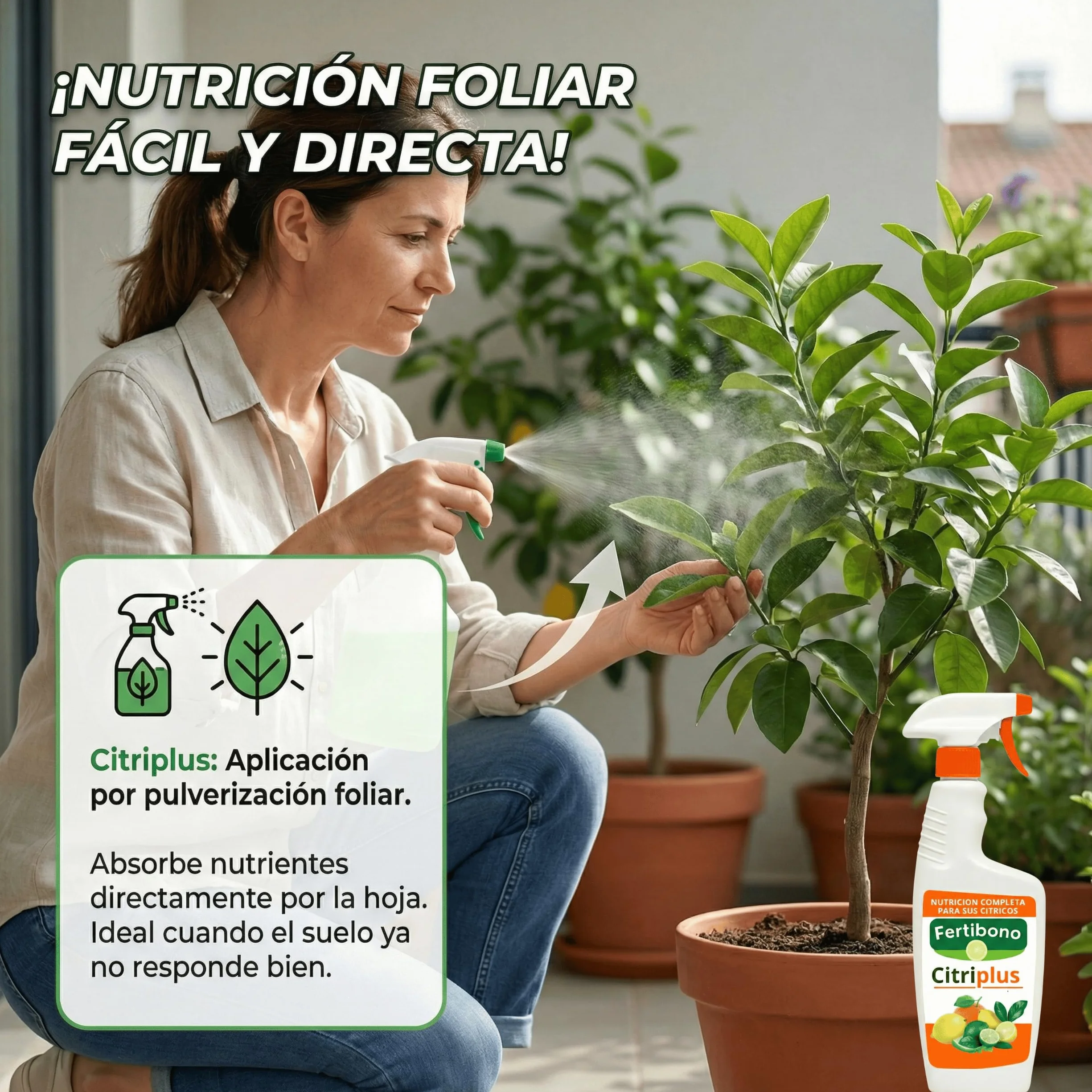 Fertibono CitriPlus Abono Cítricos 750 ml Pulverización Foliar Limonero Naranjo
