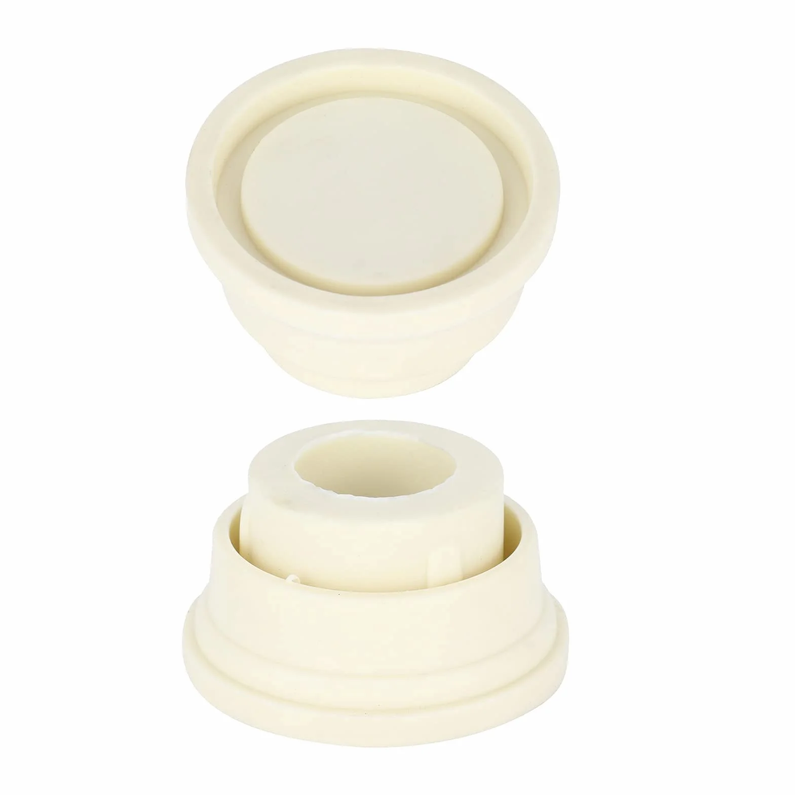 Alvinlite Topes de Escalera para Piscina Enterrada - Tapón de Goma 2.4x1.5x1.3in Blanco