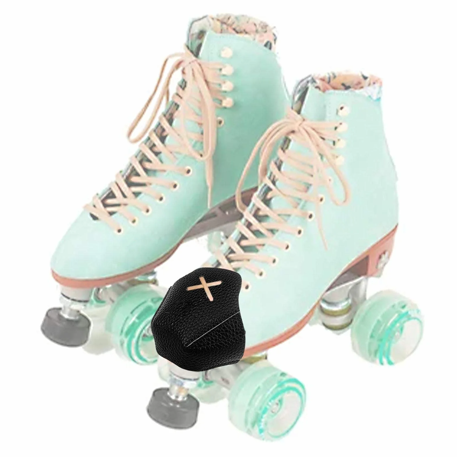 SpeedToe protectores puntera para patines cuádruples piel artificial gorras patines ruedas Quad Roller Skate