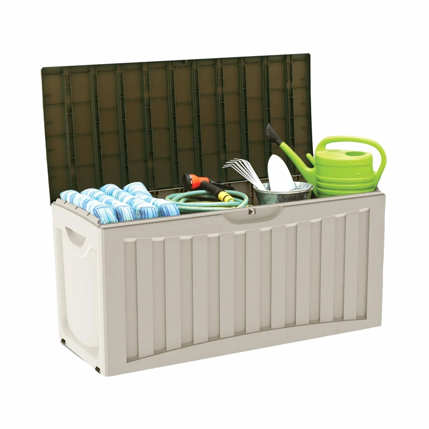 THINIA HOME Baúl Exterior Resina 340 Litros 118x53x57cm Impermeable Jardín