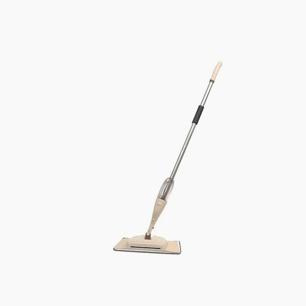 Juego de escobas y fregona con pulverizador 3 en 1, fregona mágica, fregonas planas para suelo de madera, herramienta de limpieza para el hogar con almohadillas de microfibra reutilizables, fregona