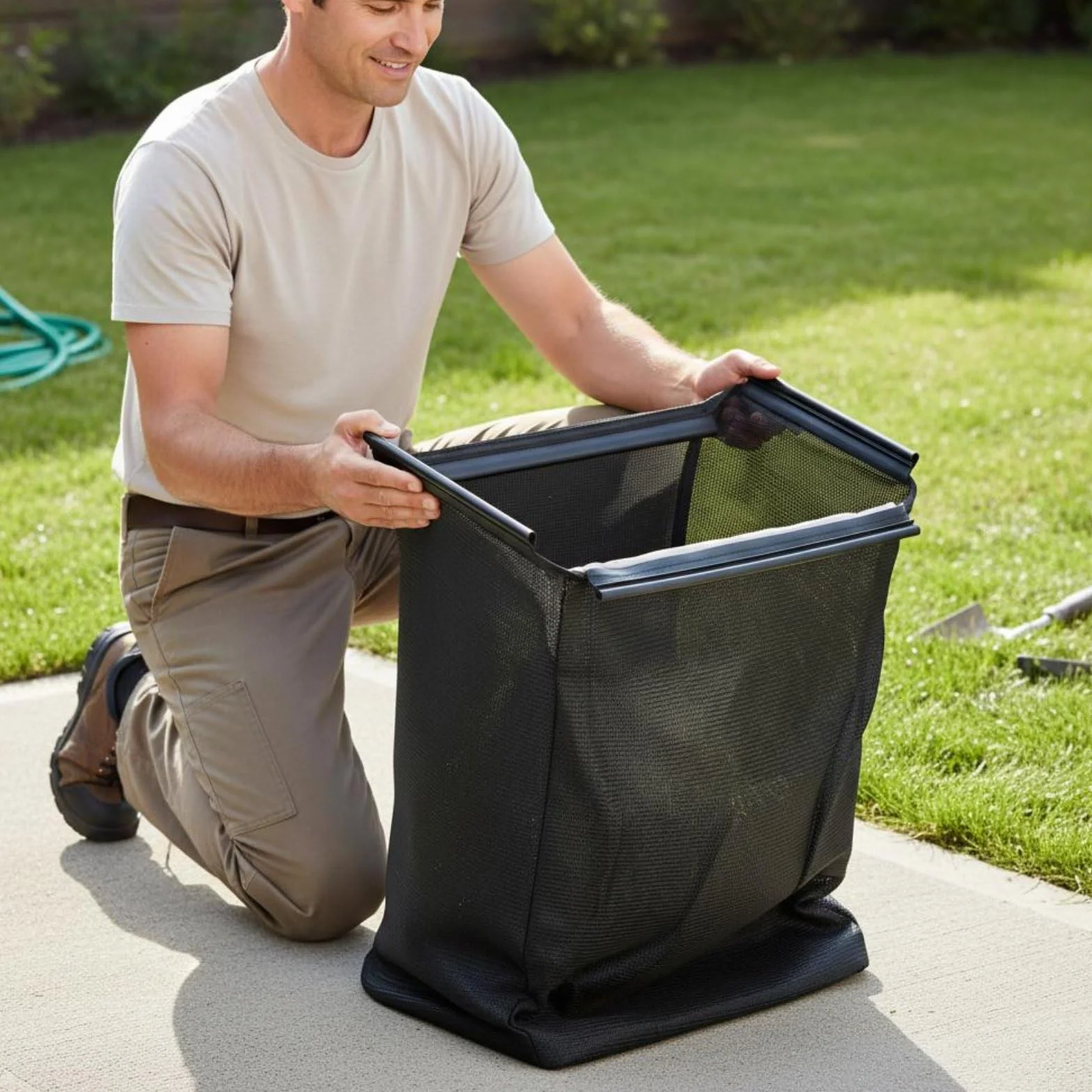 F Fityle Grass Catcher Bolsa de Césped para Cortacésped Repuesto de Bolsa Colector de Hierba Contenedor de Recortes Tela Oxford Resistente y Costuras