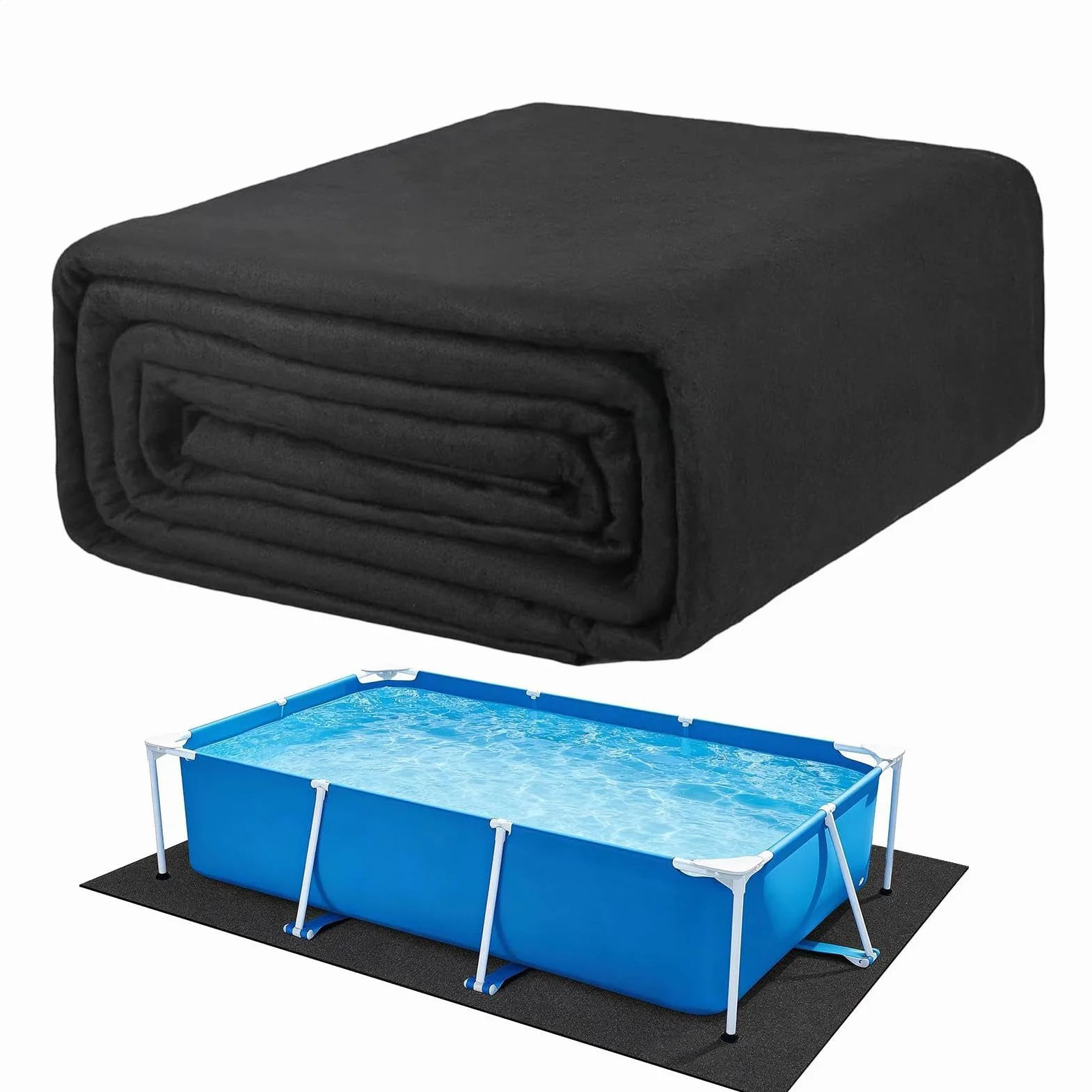 Manta de Protección para Fondo de Piscina 300×400 cm Resistente a Perforaciones