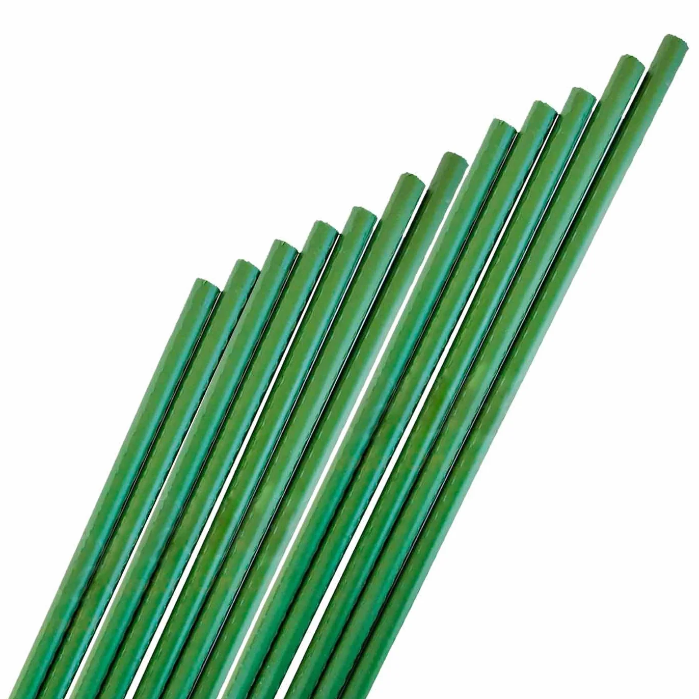 ACAN Tradineur - Pack de 48 tutores de Acero plastificado para Plantas de diámetro 1,60 x 120 cm, Ideal para el Cuidado del jardín. Varillas para el Cuidado de Plantas y arboles (Color Verde)