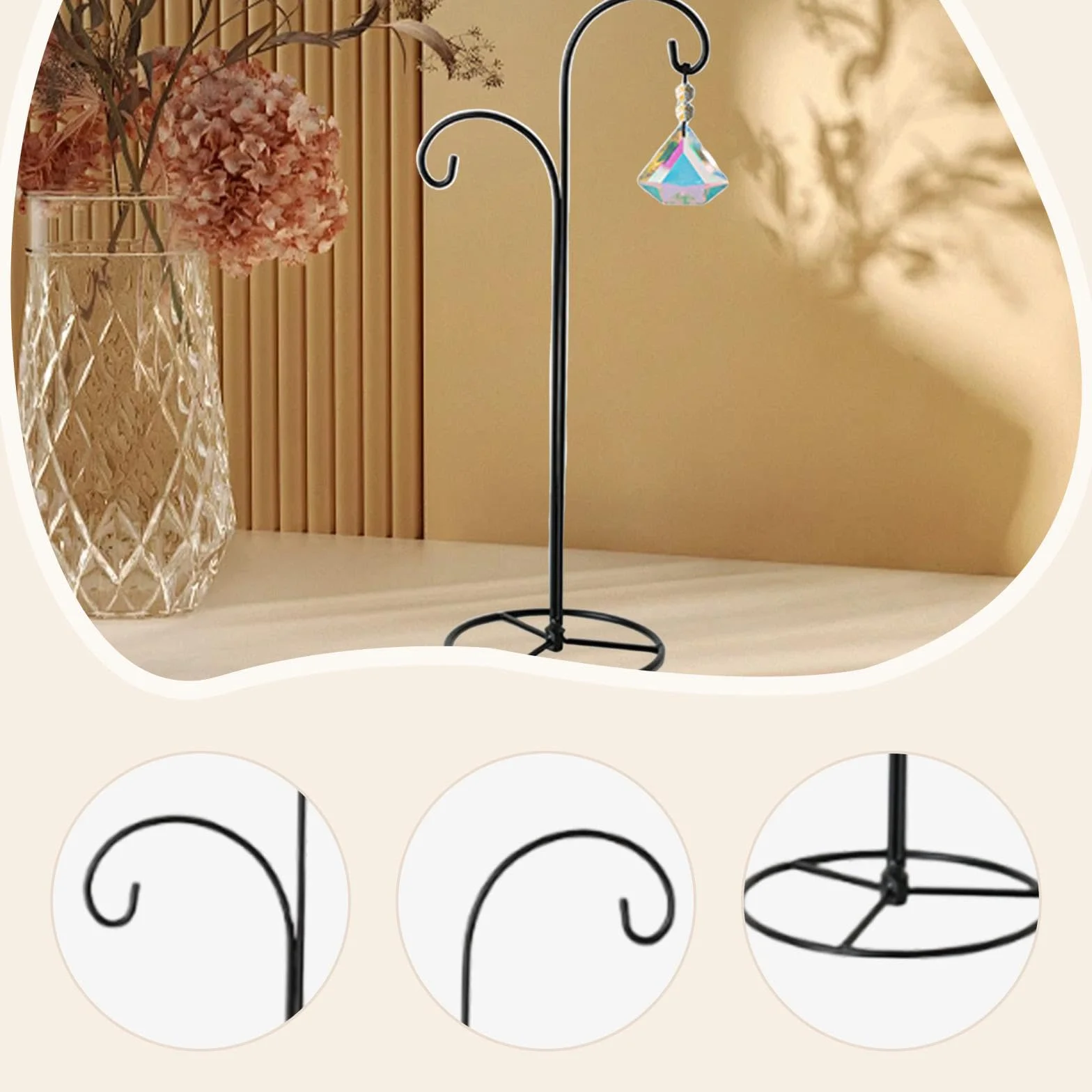 Soporte Decorativo para Carillón de Viento, Adorno Colgante para Decoración Del Hogar.