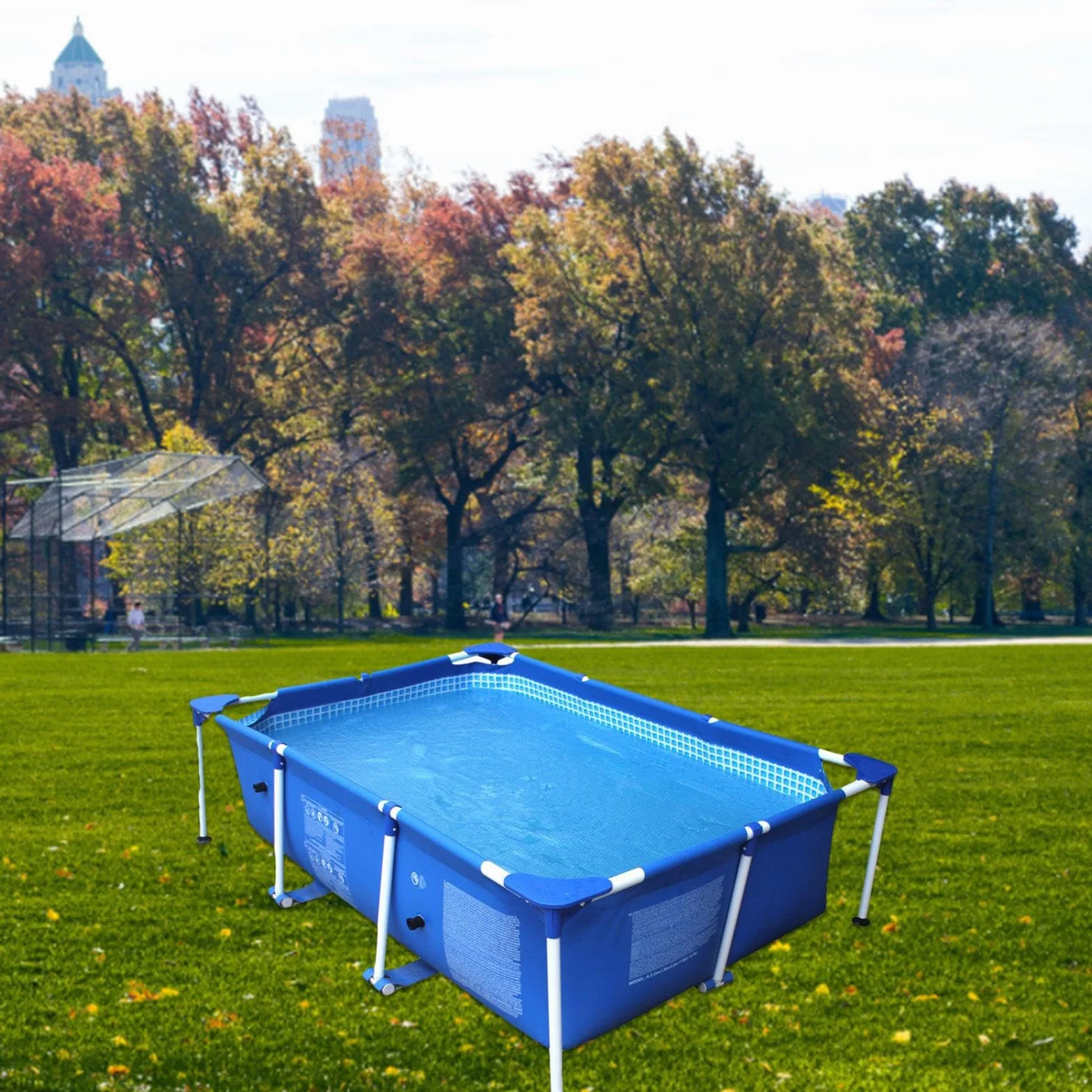 Cobertor Solar Piscina 260x170cm Plástico Burbujas Cubierta Solar Rectangular Redonda Impermeable