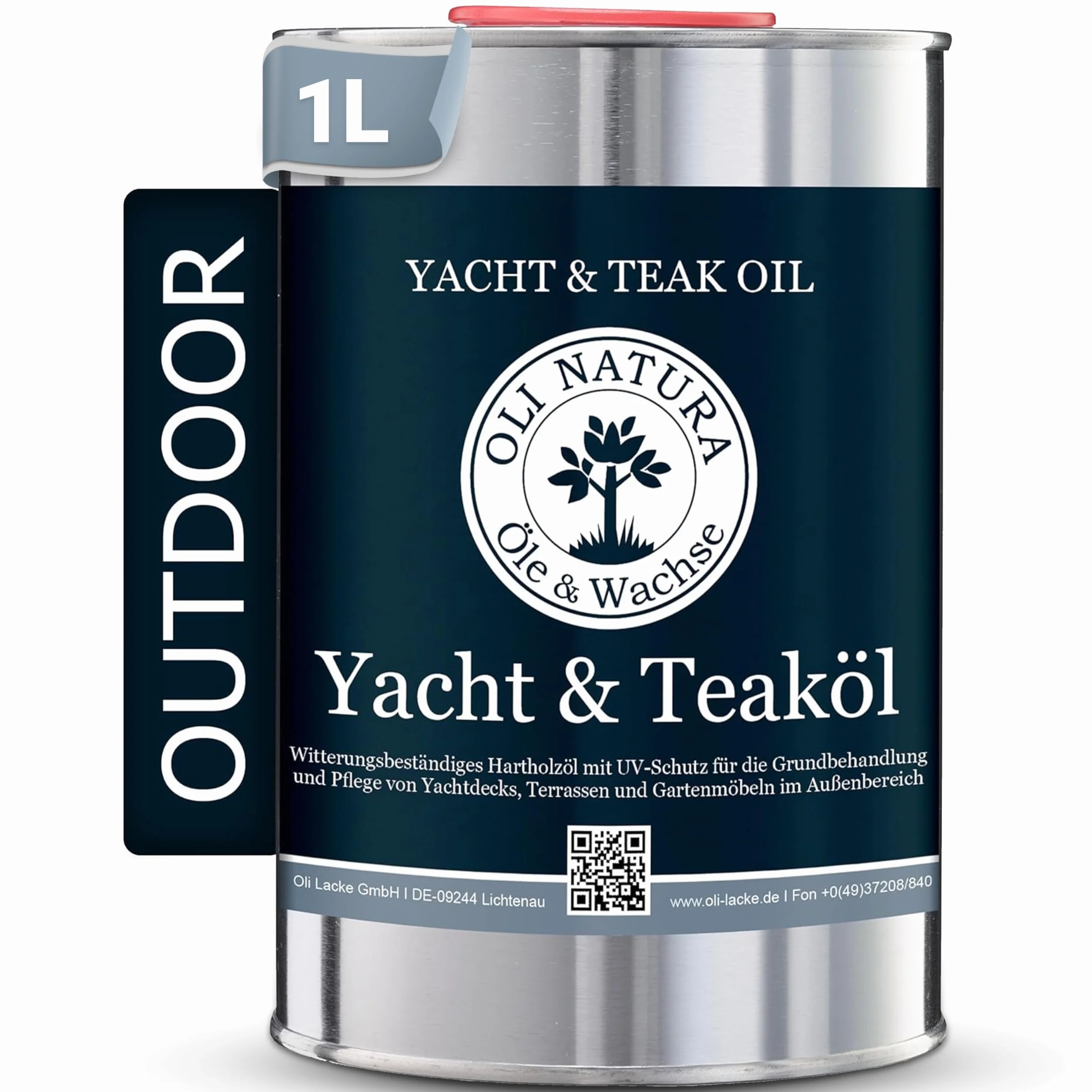 OLI-NATURA Aceite para yate y teca 1 litro, color teca, protección UV
