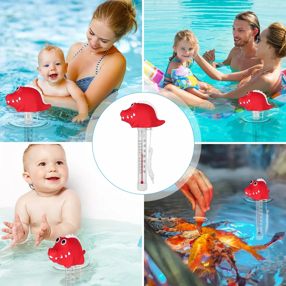 OFFCUP Termómetro Piscina Flotante para Interiores y Exteriores, Spas, Jacuzzis, Acuarios, Estanques