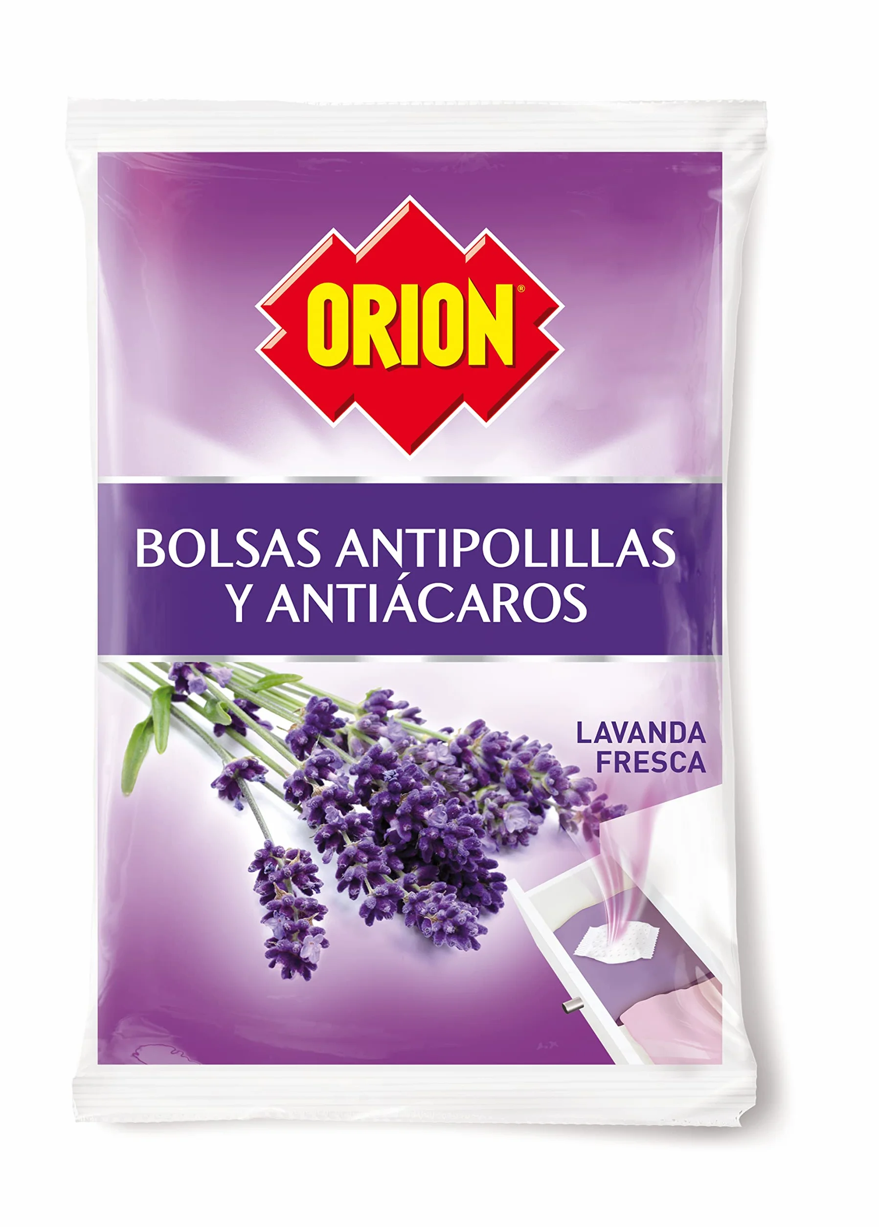 Orion Bolsas Antipolillas Sin Naftalina Aroma Lavanda Pack 40 Unidades