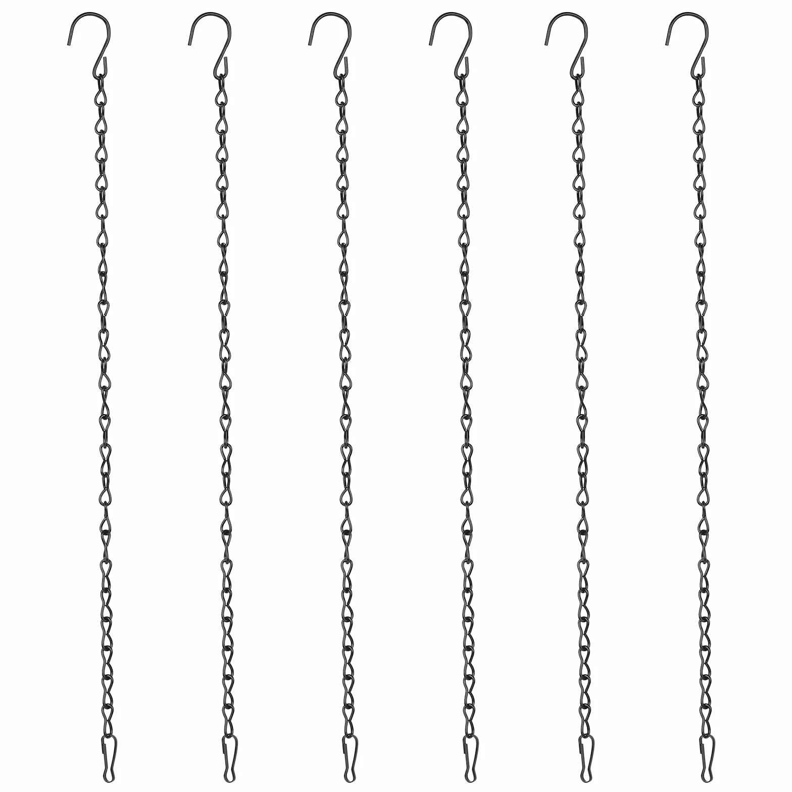 Cadena para Colgar Plantas 50 cm con Ganchos, Cadena Metálica para Macetas, Cestas, Campanillas de Viento, Casitas para Pájaros