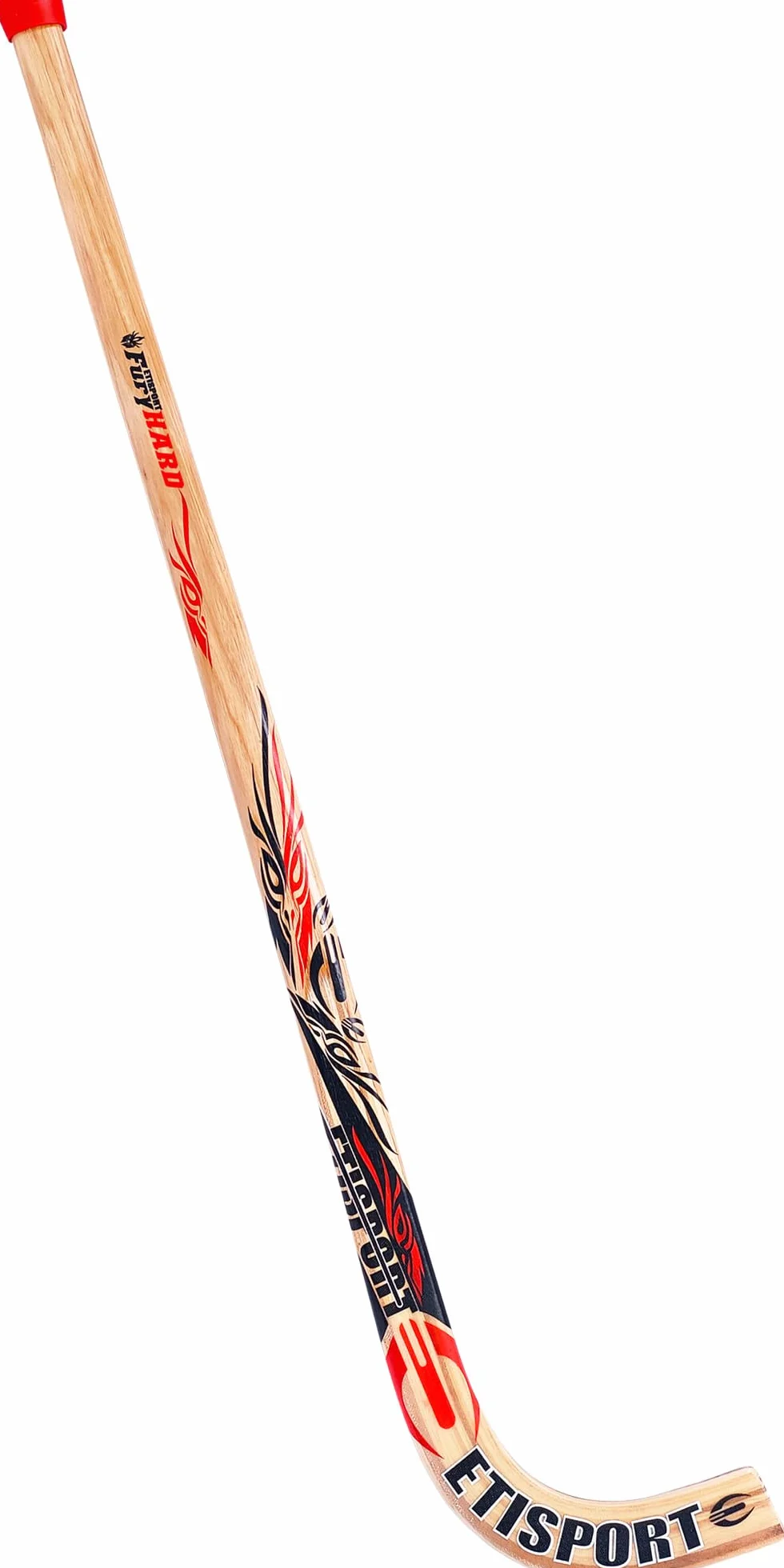 Stick de Hockey Fury Hard Profesional Rígido Peso Medio-Alto Mango Hickory Mayor Grosor Pala Laminada Fibra Exterior