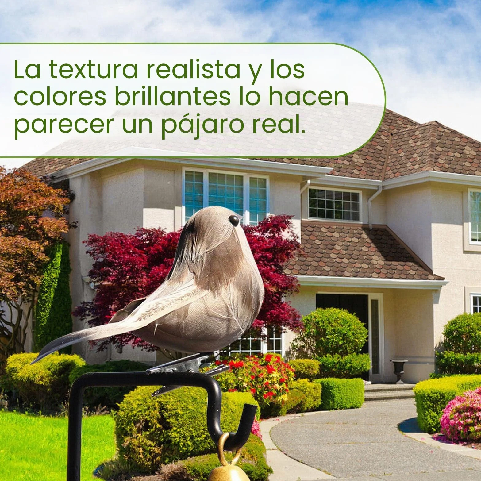 6pcs Pájaros Artificiales Pájaros Artificiales con Pinza Decorations de Jardín Hogar DIY Fiesta Boda Navideñas