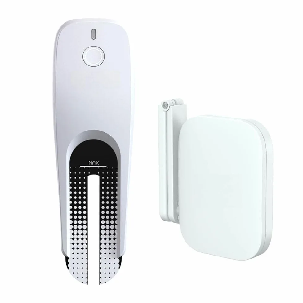 BlissfulAbode Medidor de humedad del suelo con WiFi, sensor higrómetro inteligente para seguimiento de datos en tiempo real, niveles de luz, plantas en maceta, césped, blanco (B)