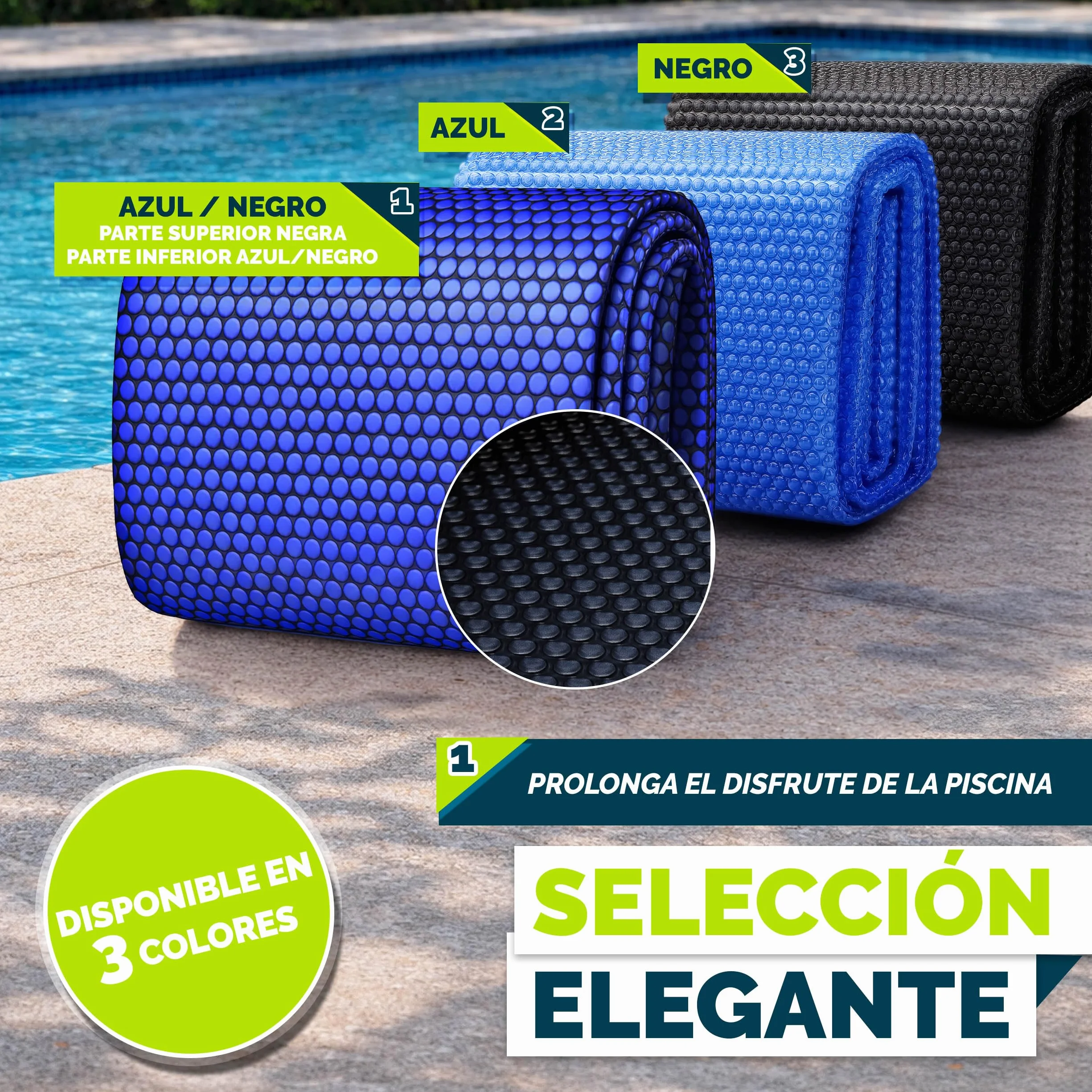 Cobertor Solar para Piscinas Rectangular 800x400 cm 120 µm Calefacción Agua
