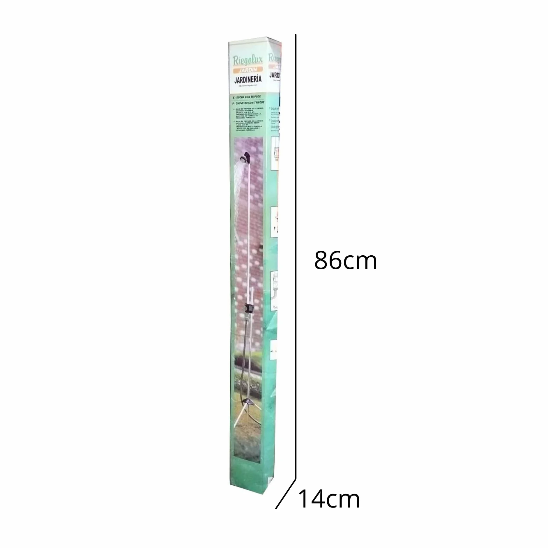 Riegolux 973809 Ducha con Trípode 3 Secciones 225 cm