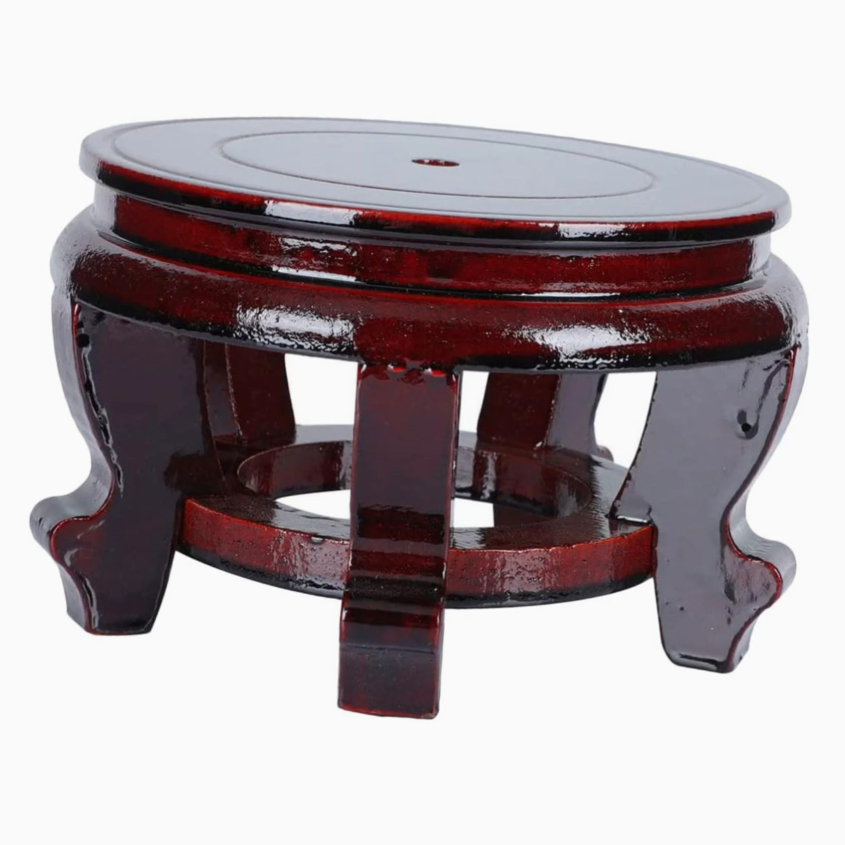 Yardwe Soporte Base Puntos para de Maciza Apoyo Madera de Macetas o y Estables , Redonda Adecuado para Plantas Sala Entrada