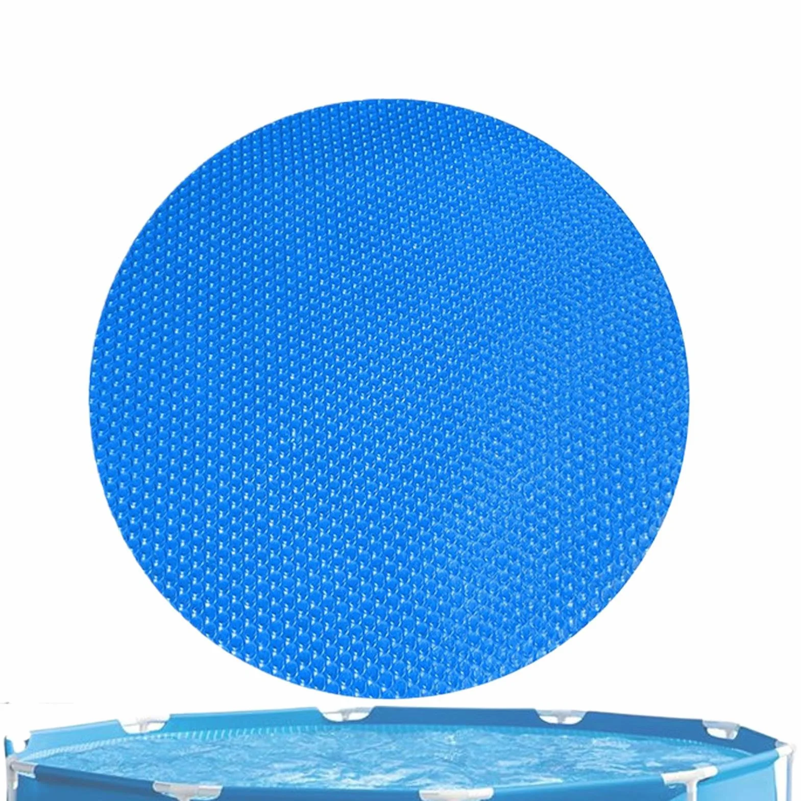 Cubierta Solar Redonda para Piscina 1,8 m 2,4 m 3 m 3,6 m 4,5 m Manta Térmica Alta Resistencia
