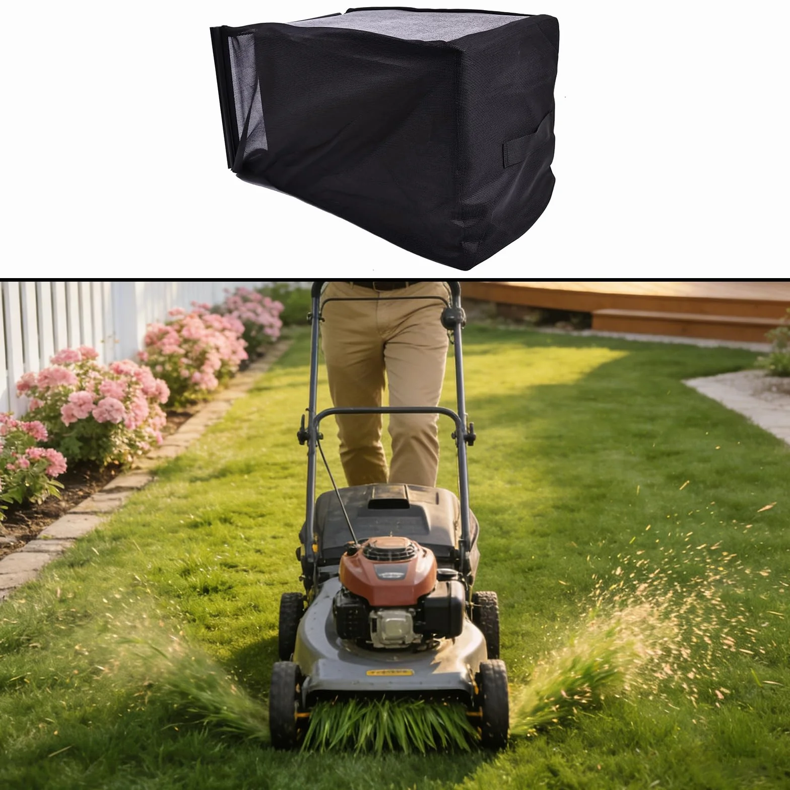 Bolsa de repuesto para recolector de césped para modelos específicos RY40LM01 RY40LM10 RY401013, equipo de corte de 20 pulgadas, herramienta de jardín de nailon resistente