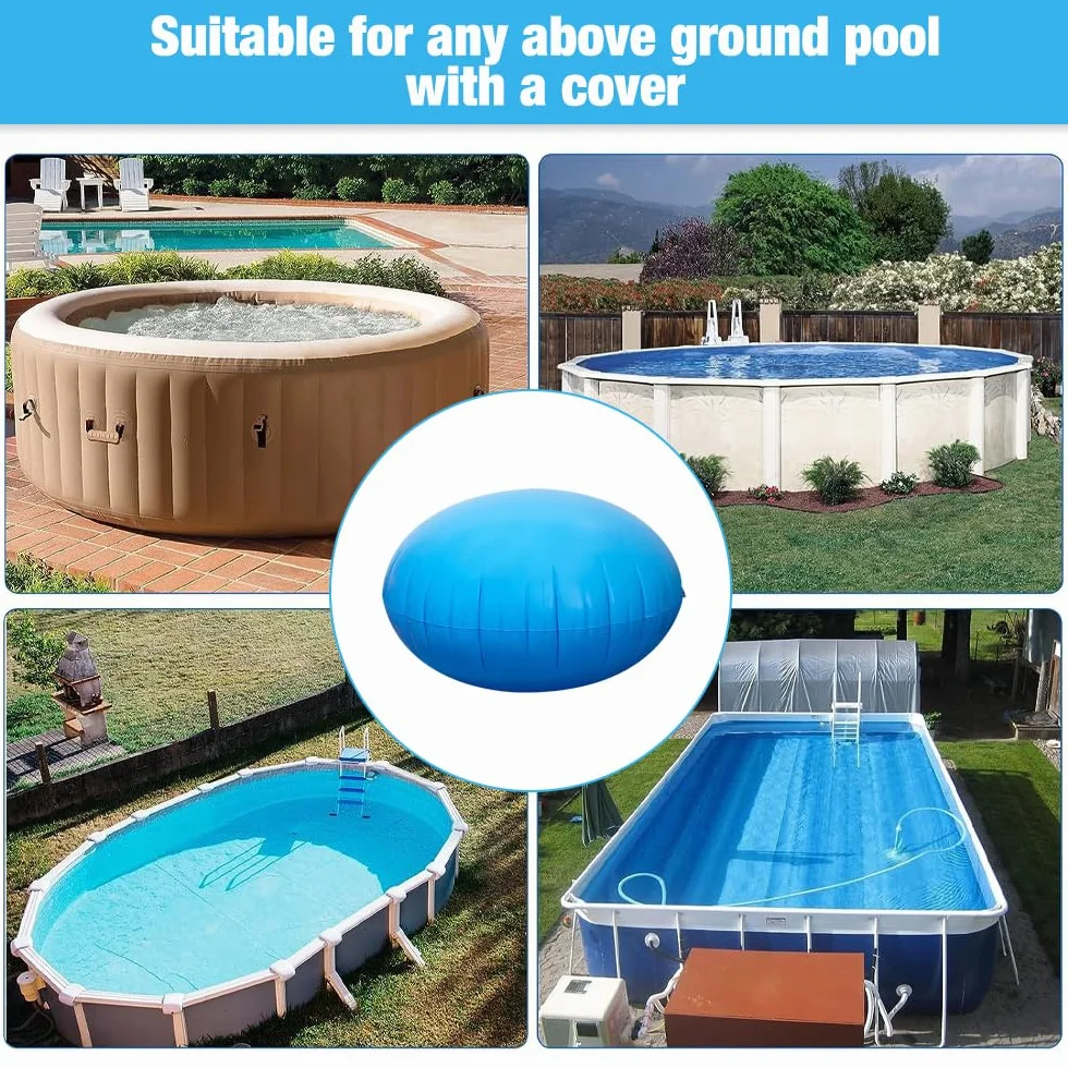 Cojín de Aire para Piscina de Invierno 4x4 Pies Desinflar Rápido