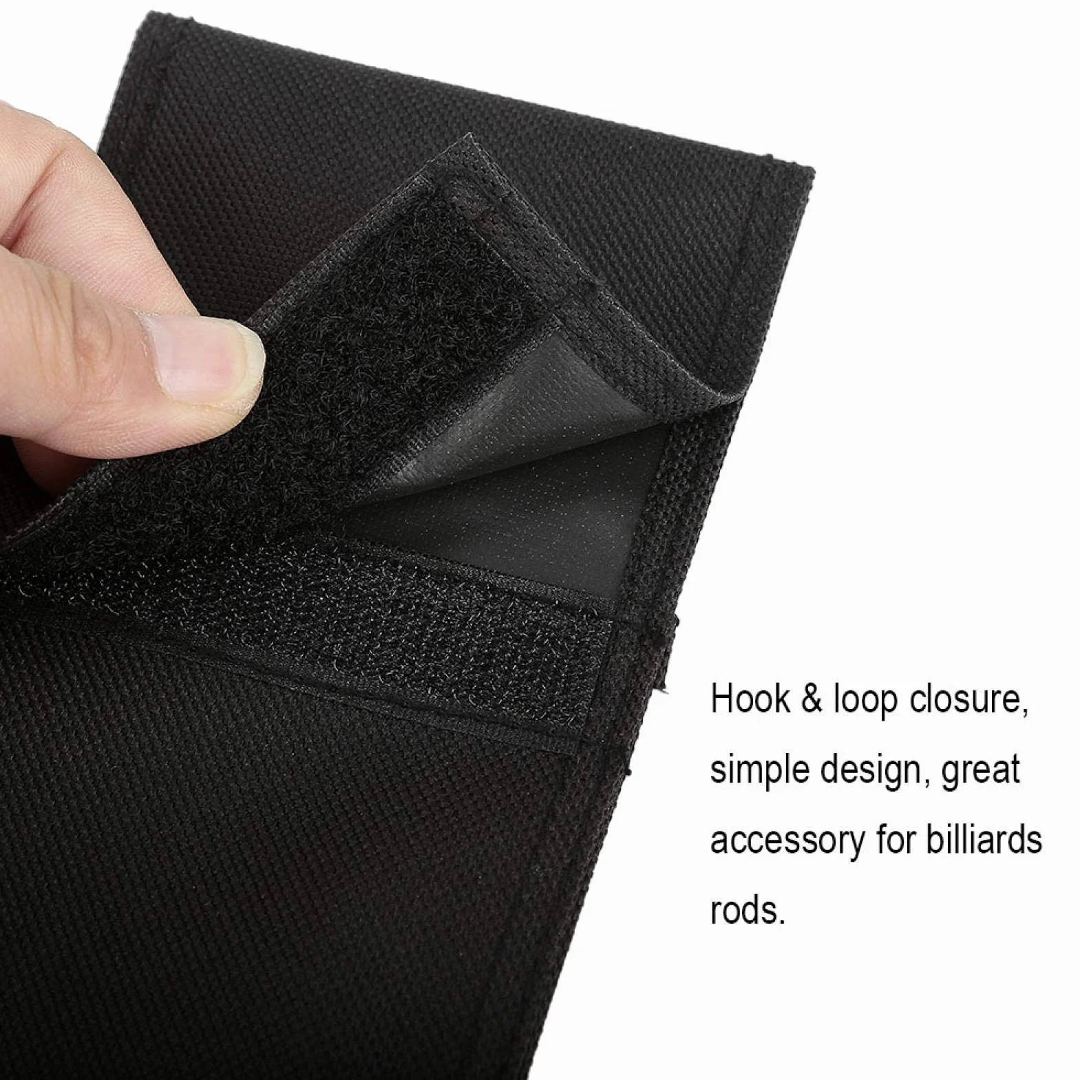 Tyenaza Bolsa para Taco de Billar de Nailon, Estuche de Transporte Negro 1/2 3/4