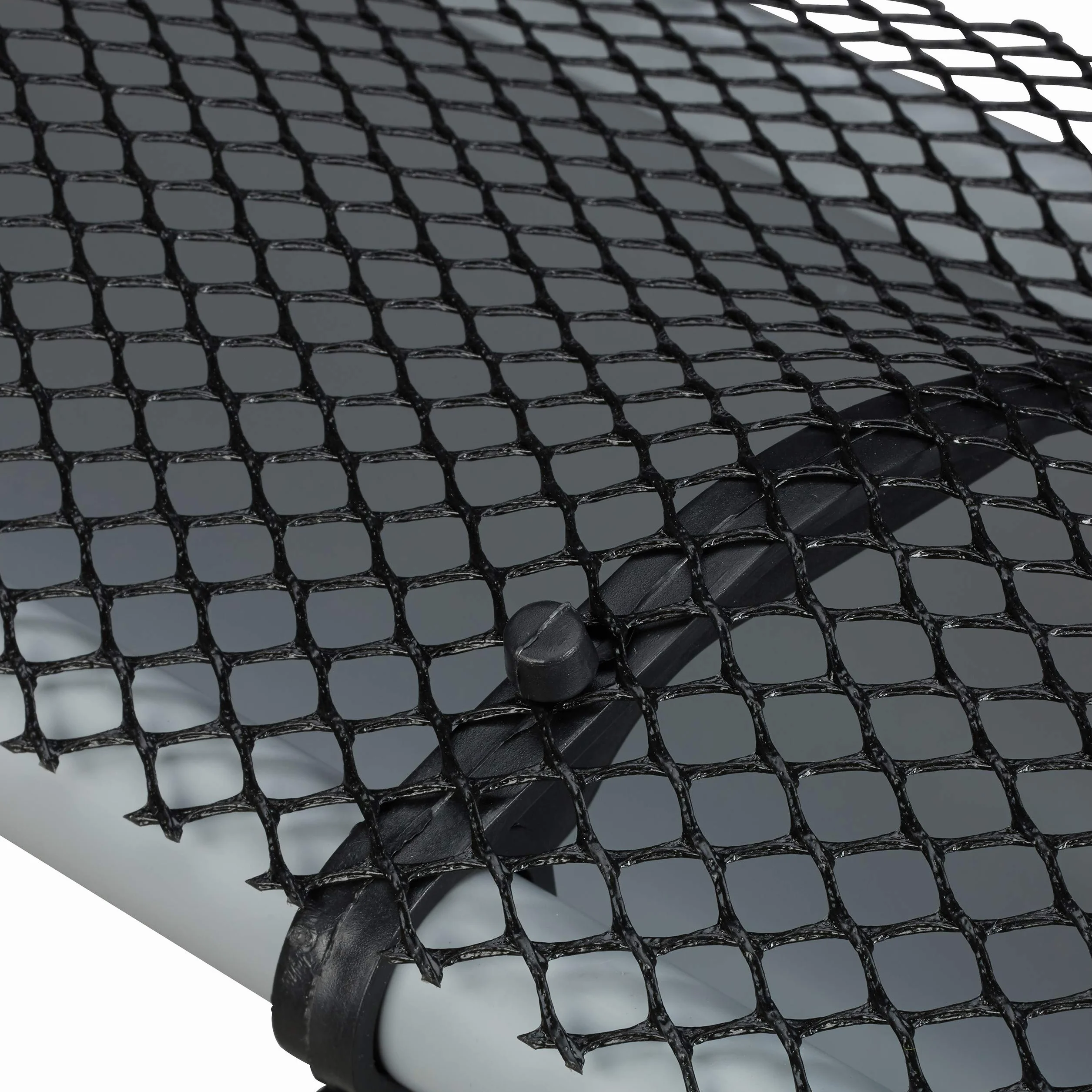 Relaxdays Protector Canalones Malla 6 Metros Plastico Negro 15 cm