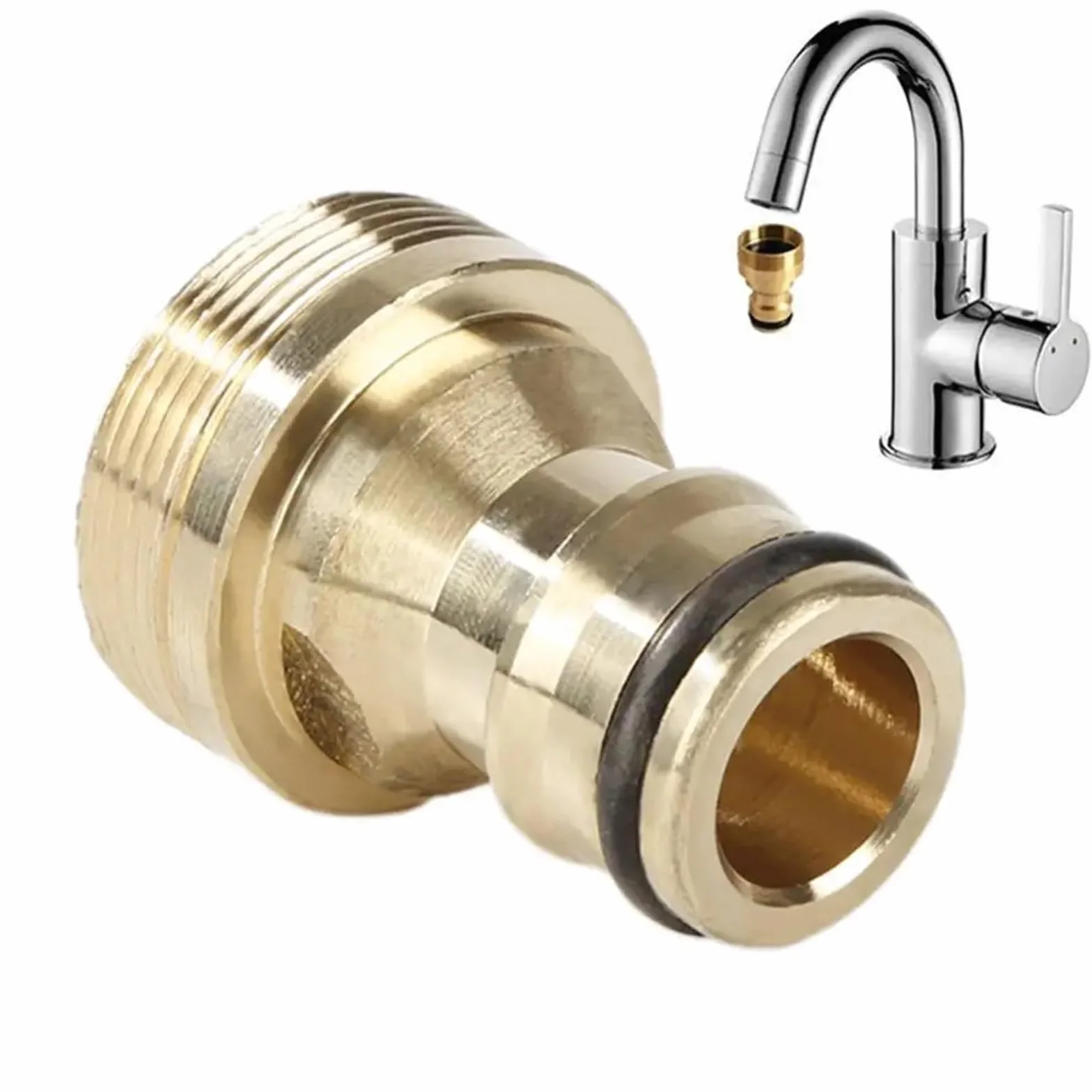 1~20 piezas grifo Universal 23 Mm adaptadores de cocina conector de grifo adaptador de manguera herramientas de riego de jardín interfaz de conversión(Style A 20pcs)