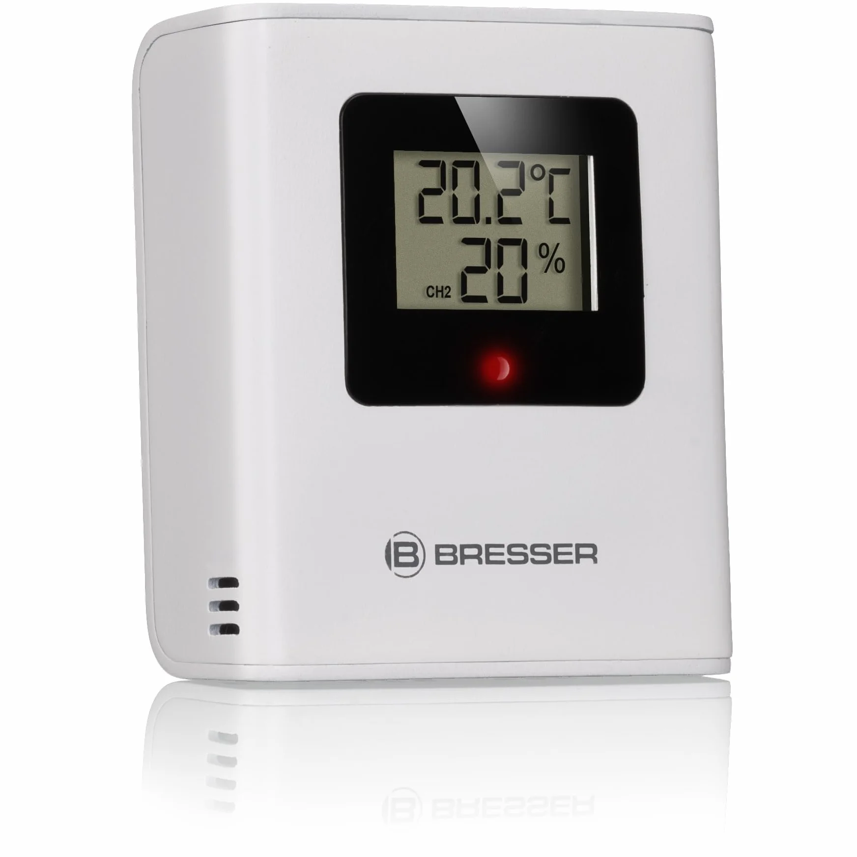 Bresser Inalámbrico Sensor Termo-Higro con Pantalla LCD Temperatura Humedad Alcance 80m IP44 Estación Meteorológica